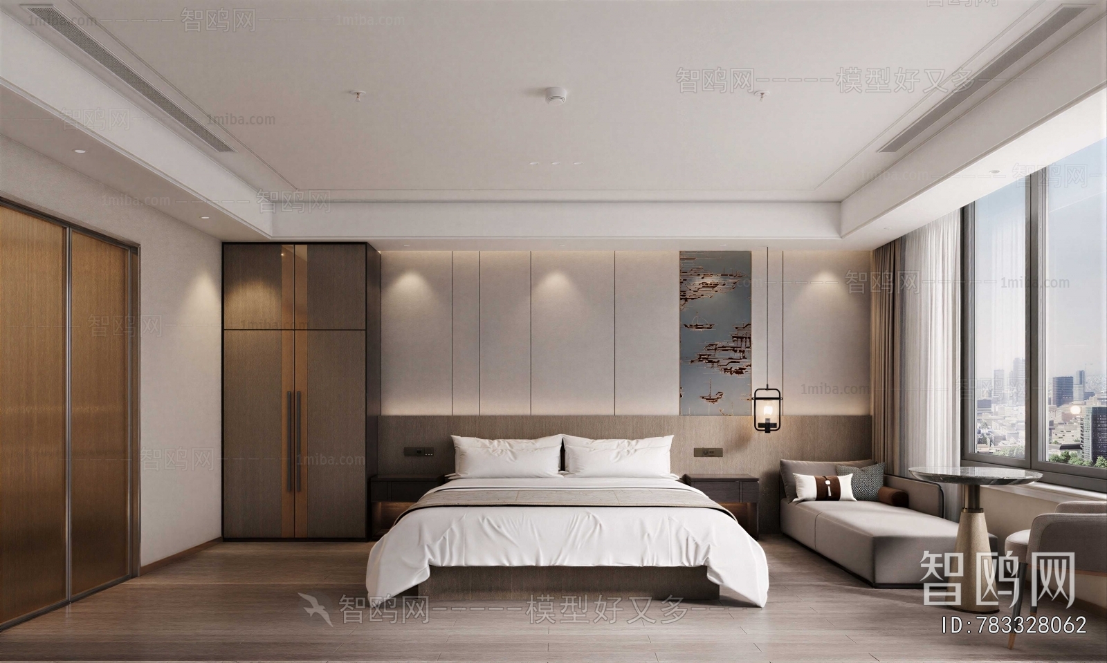 New Chinese Style Bedroom