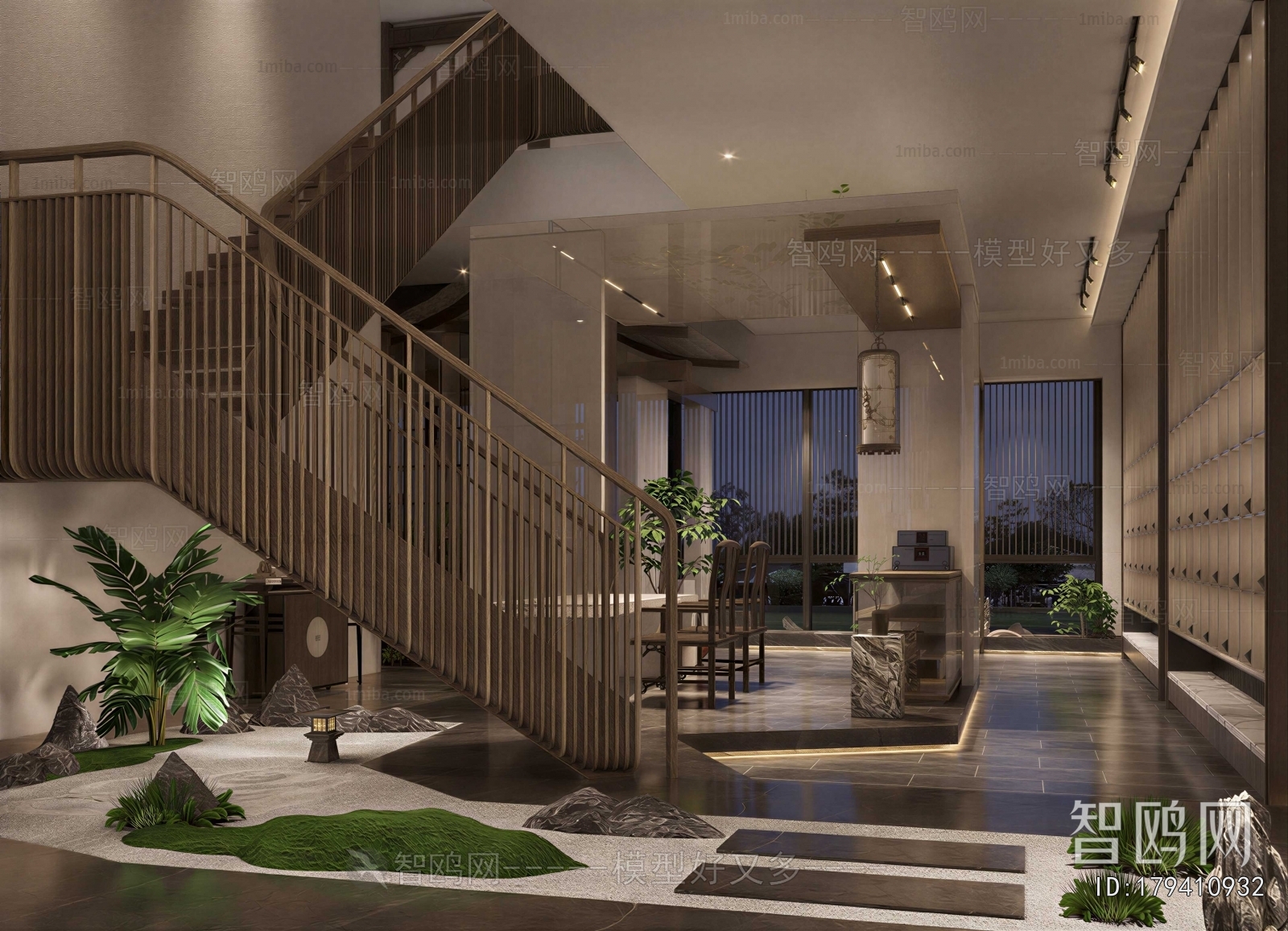 New Chinese Style Stairwell