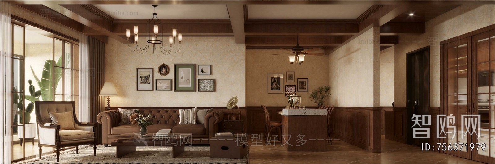 American Style A Living Room