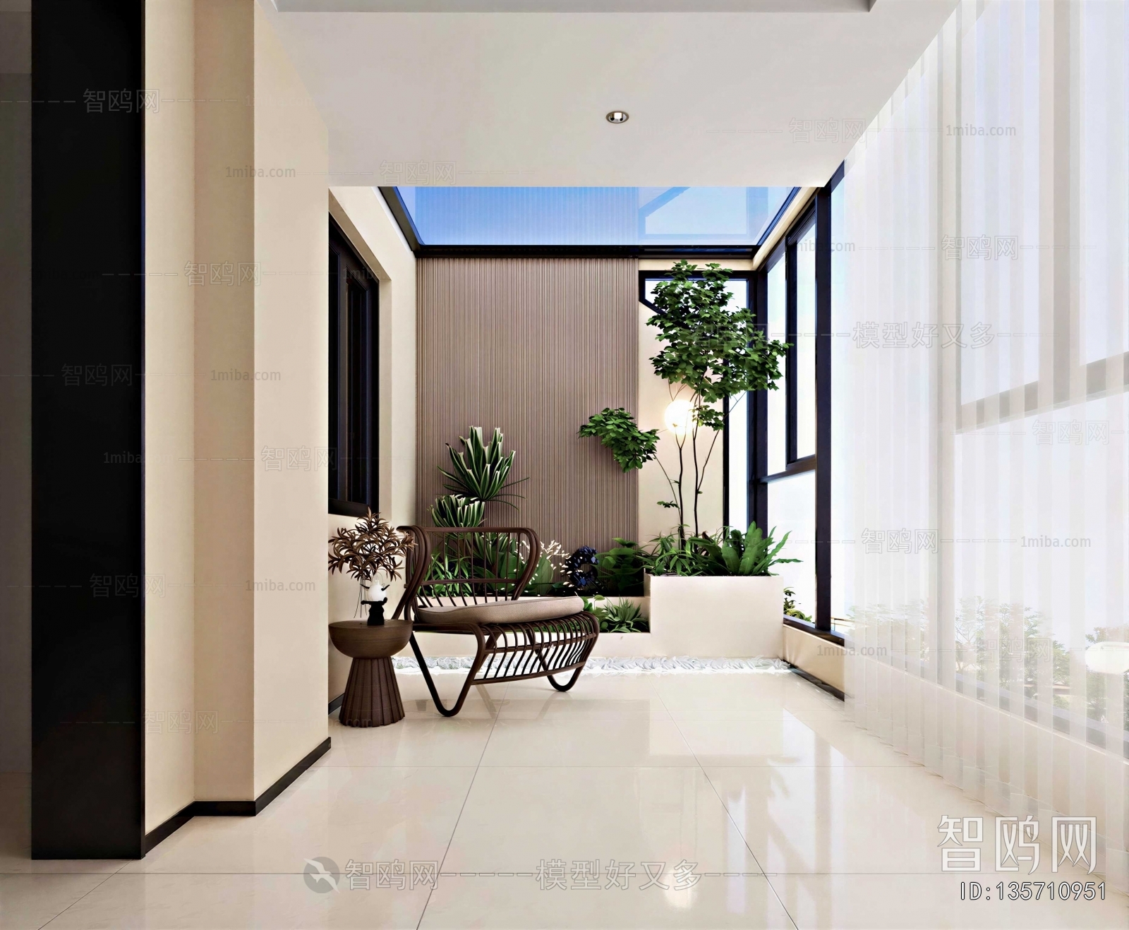 New Chinese Style Leisure Balcony