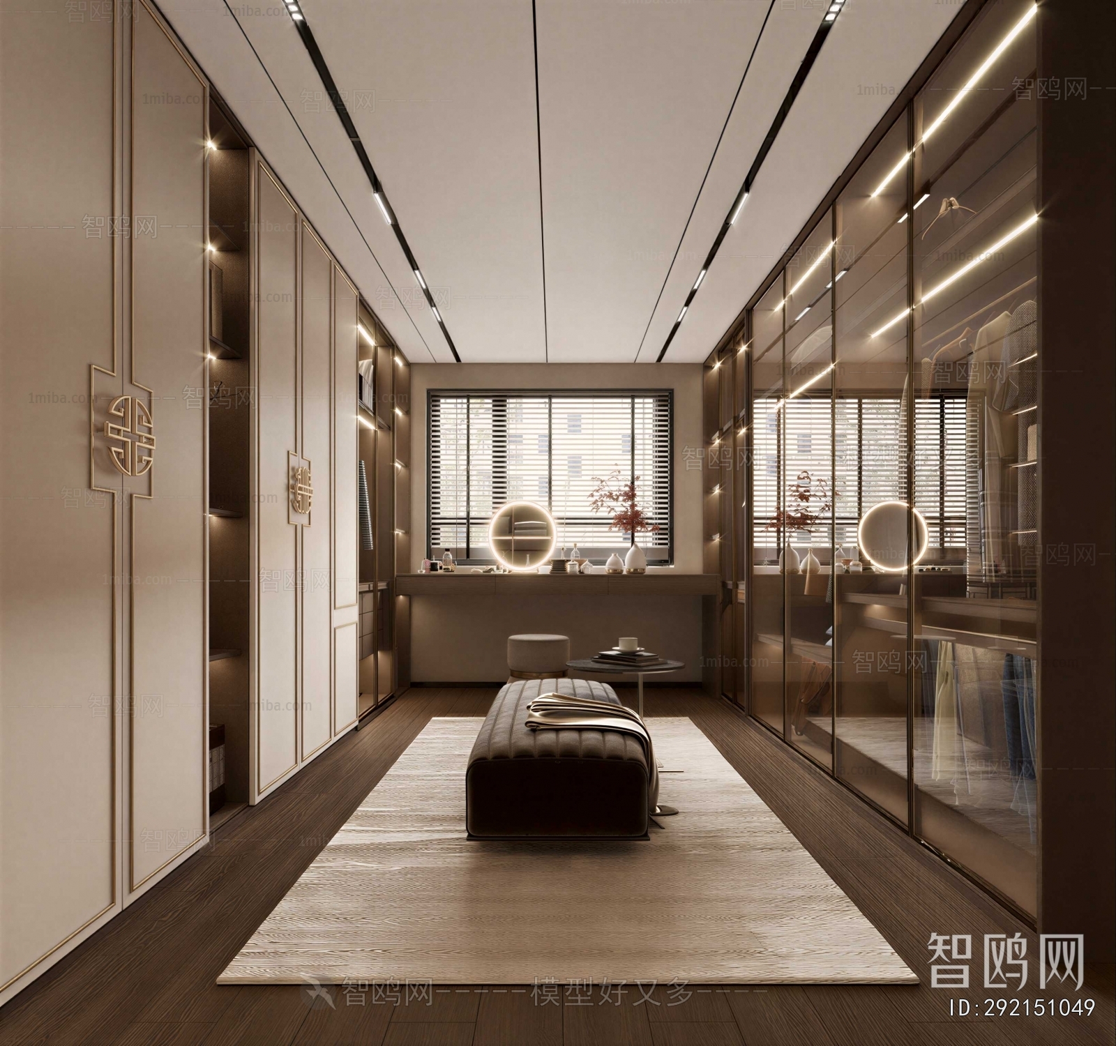 Modern Clothes Storage Area