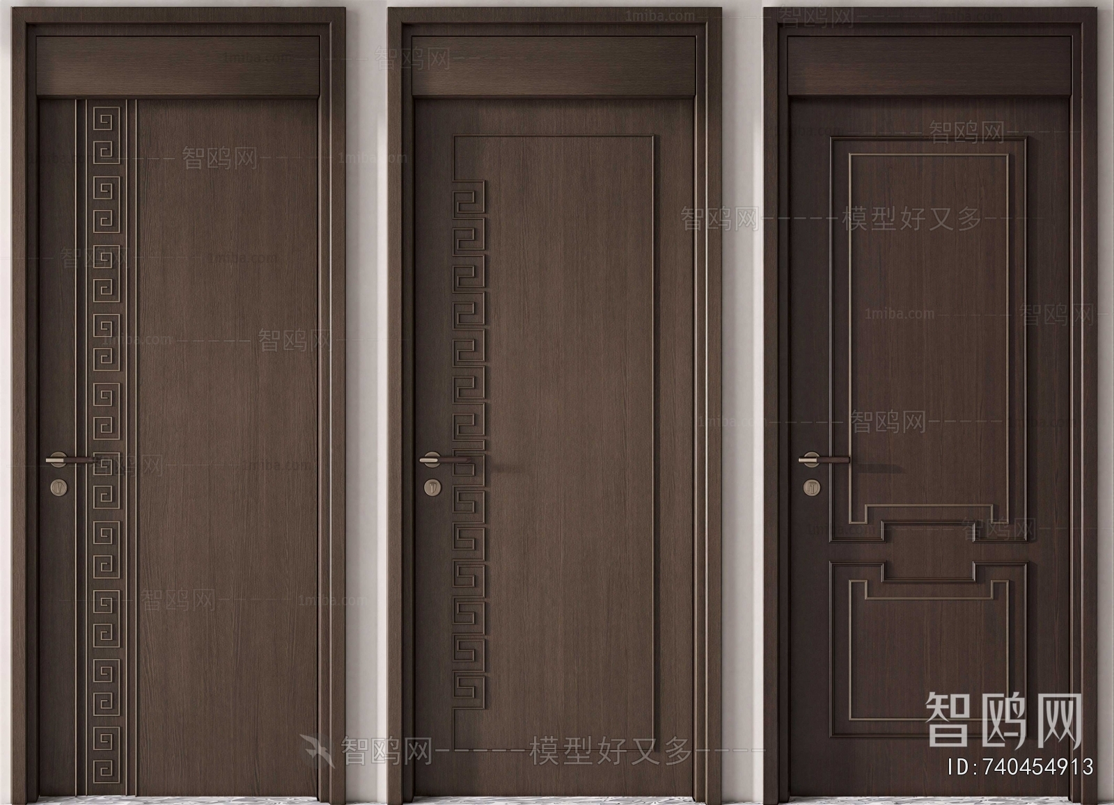 New Chinese Style Single Door