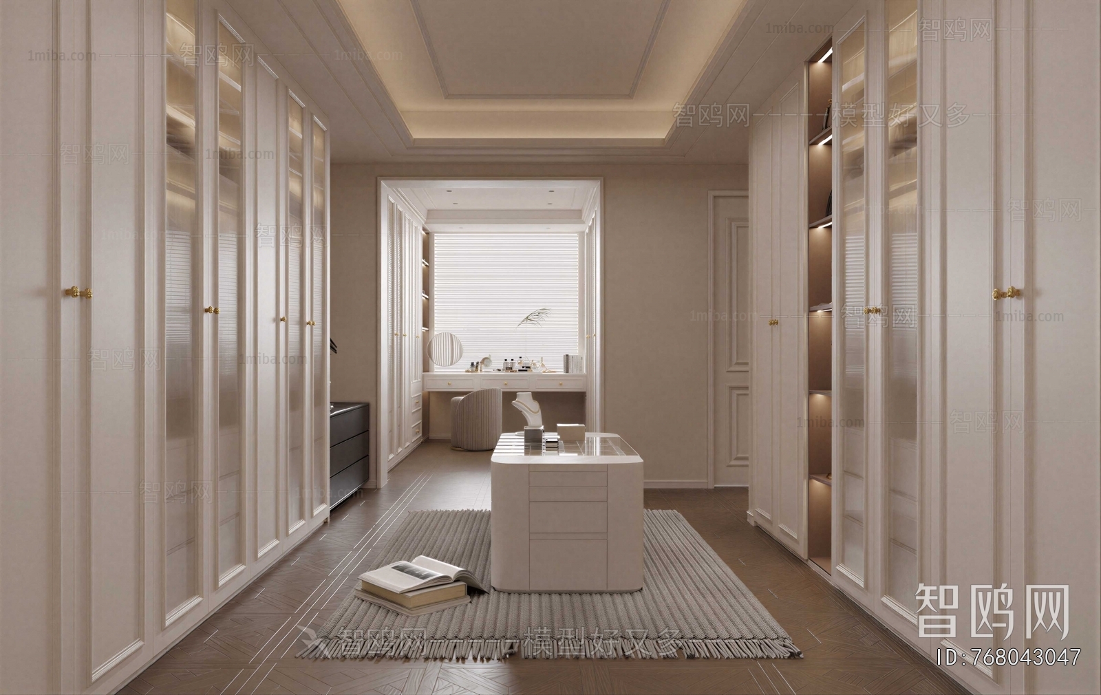 French Style Clothes Storage Area