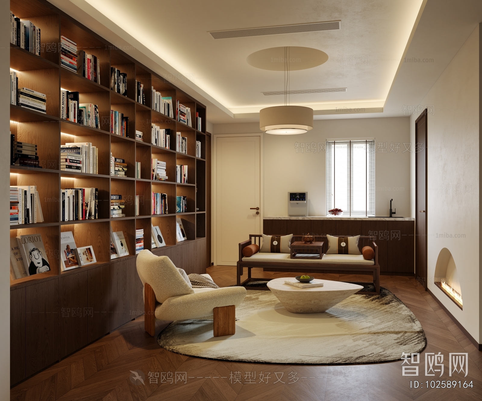 New Chinese Style A Living Room