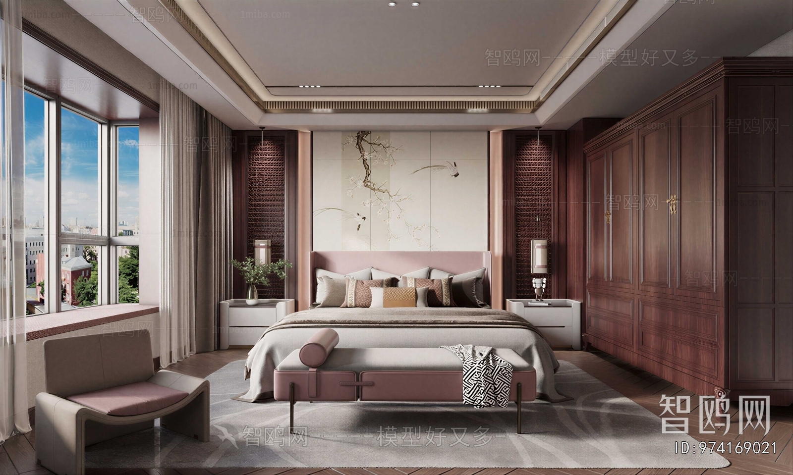 New Chinese Style Bedroom