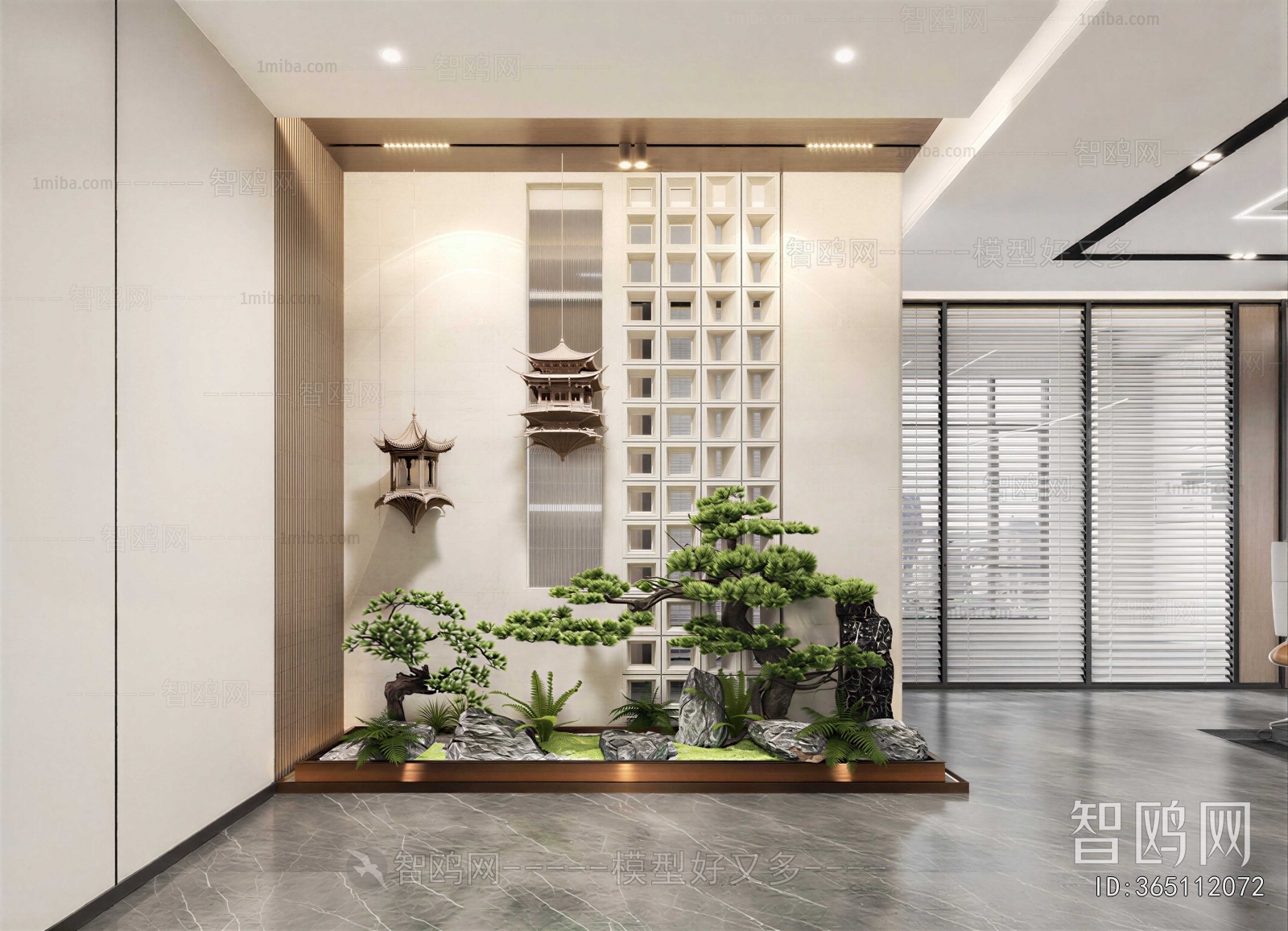 New Chinese Style Plant Landscaping