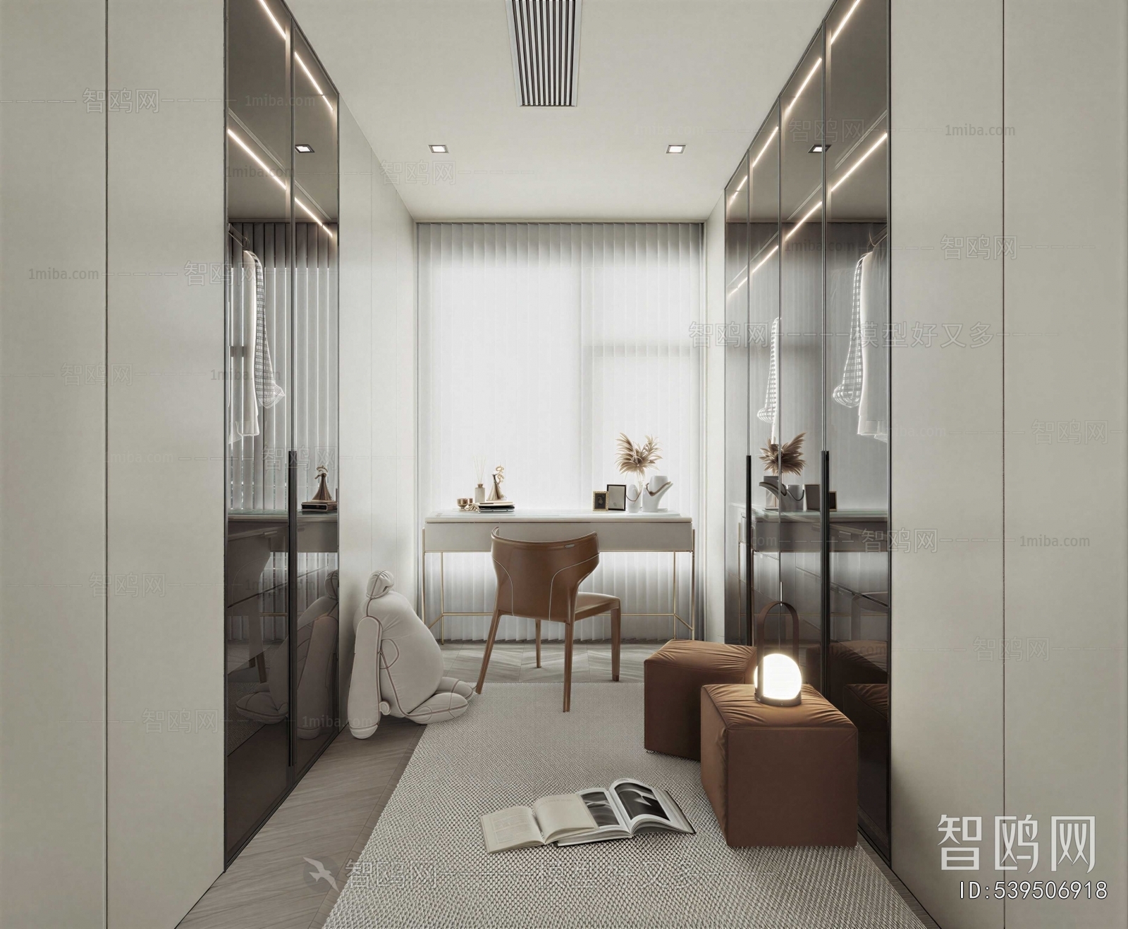 Modern Clothes Storage Area