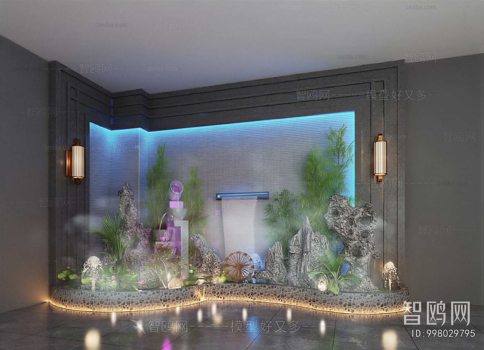 New Chinese Style Plant Landscaping