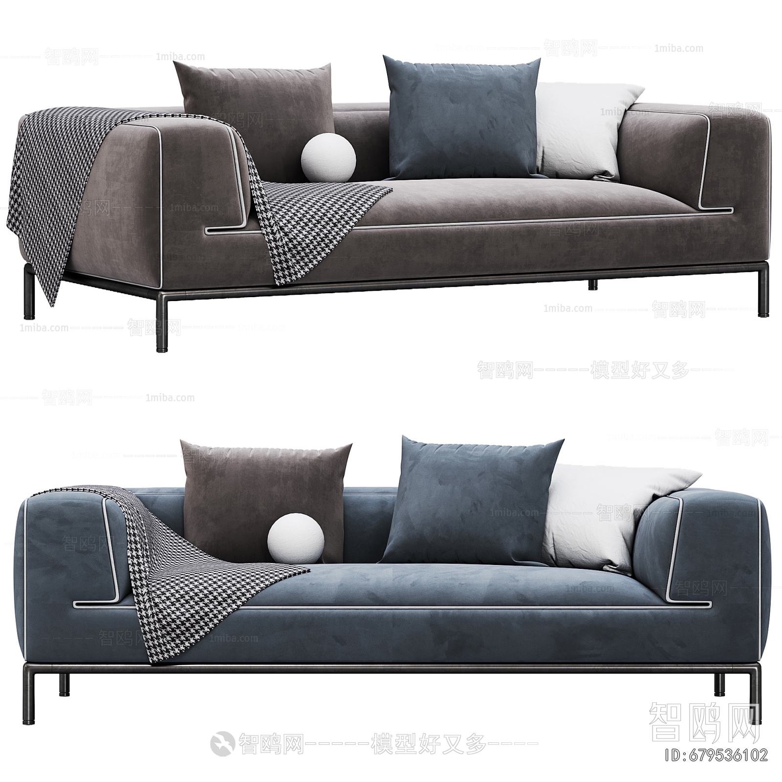 Modern Multi Person Sofa