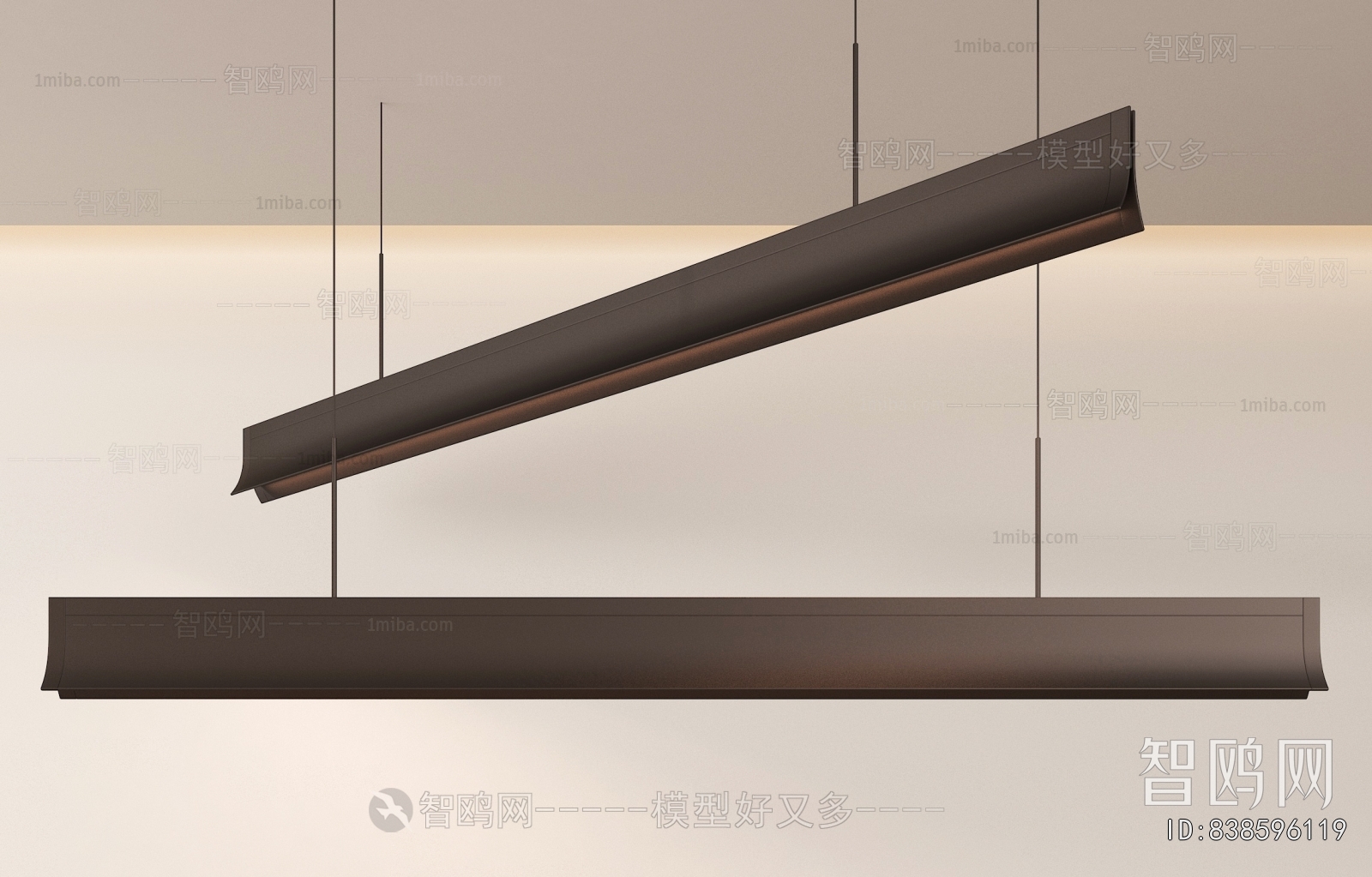 Modern Long Chandelier