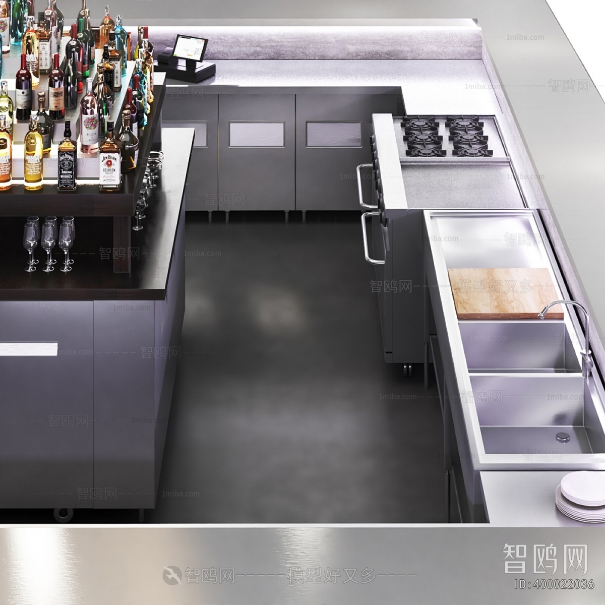 Modern Counter Bar