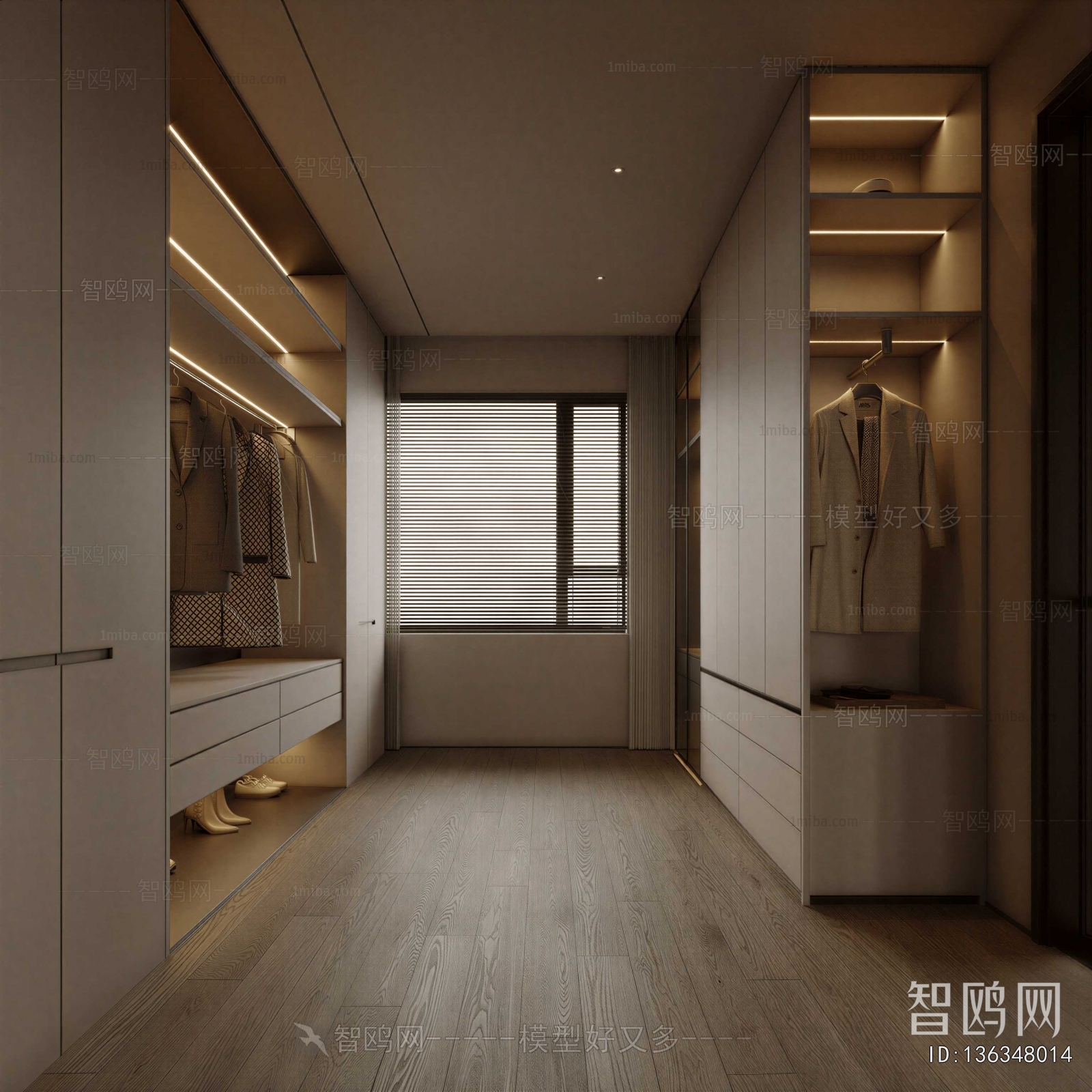 Modern Clothes Storage Area