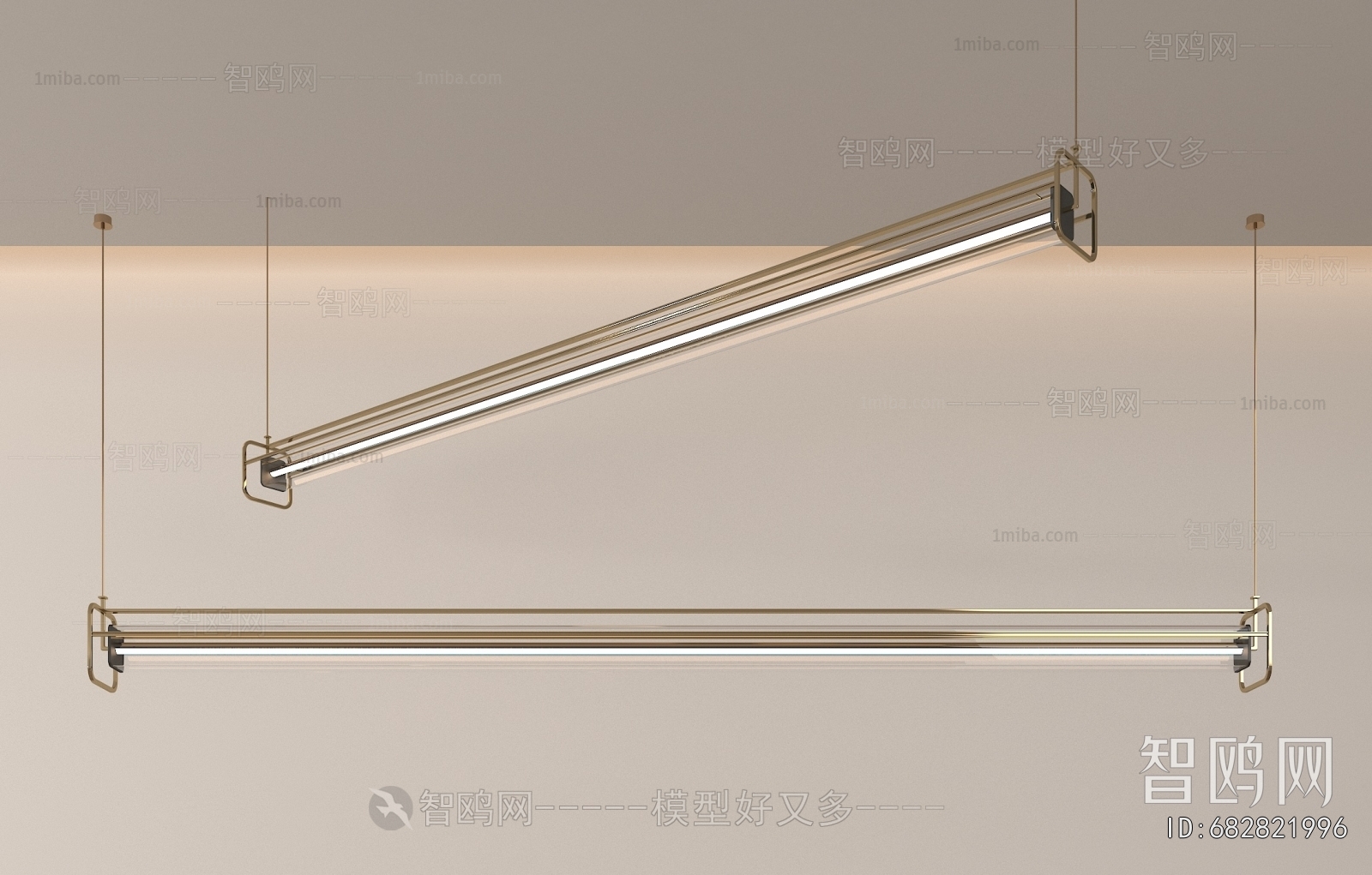 Modern Long Chandelier