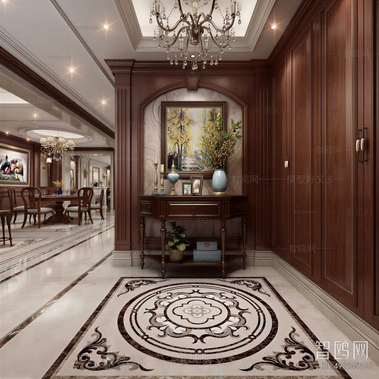 European Style Hallway