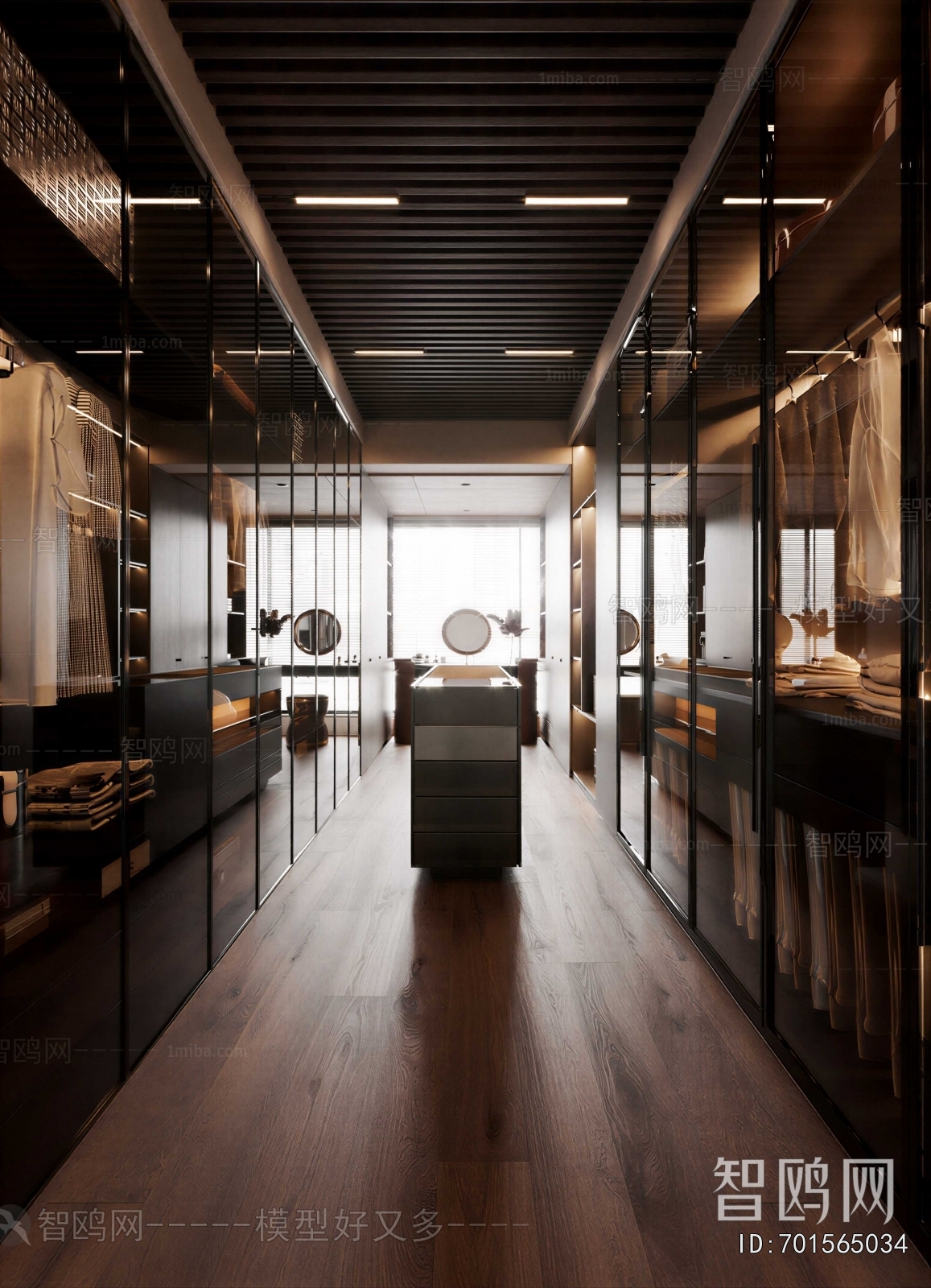 Modern Clothes Storage Area