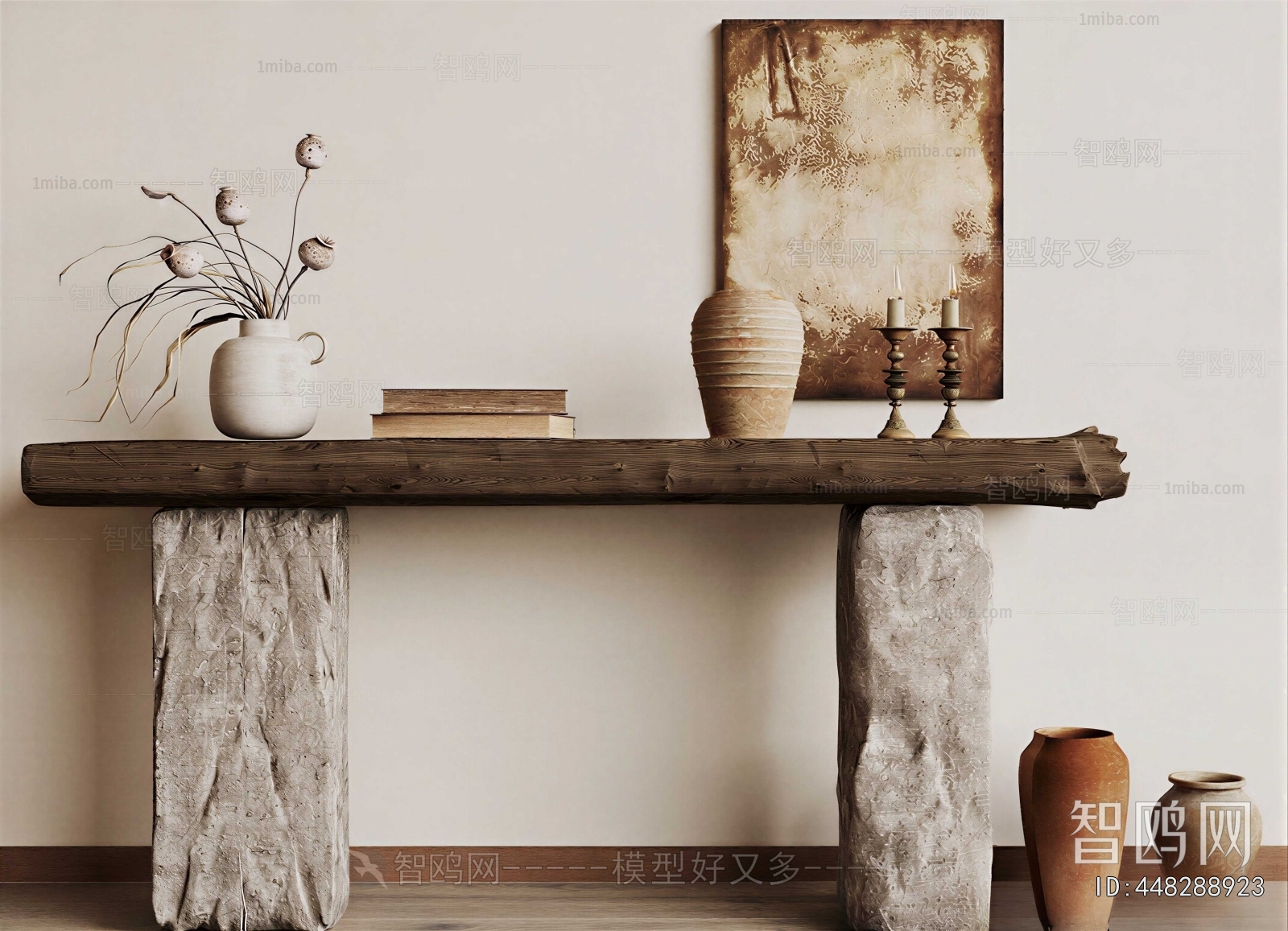 Wabi-sabi Style Console
