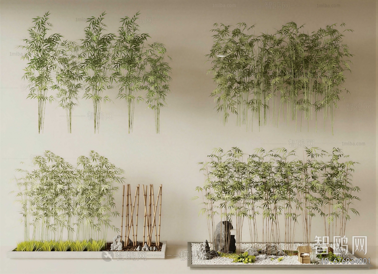 New Chinese Style Plant Landscaping