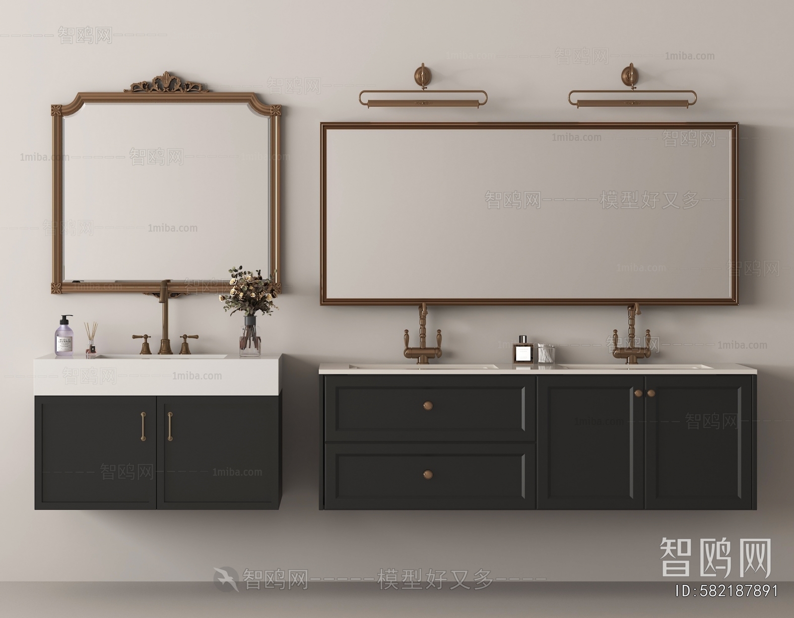 French Style Bathroom Cabinet