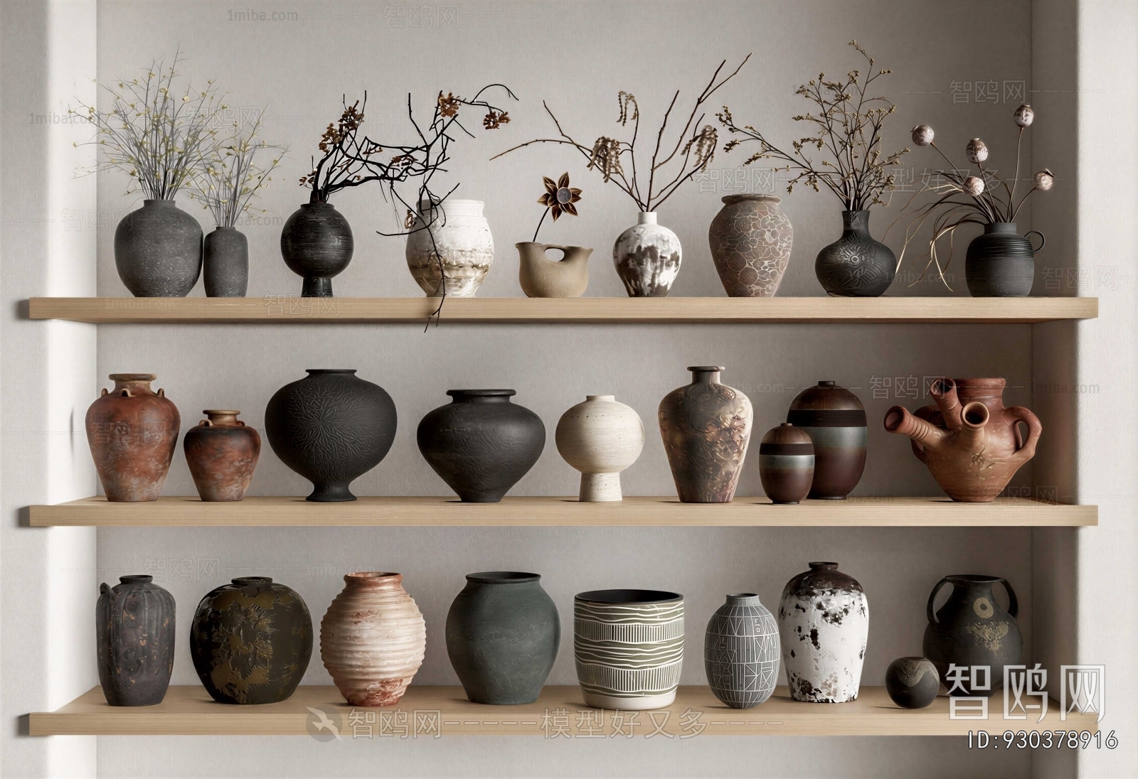 Wabi-sabi Style Clay Pot