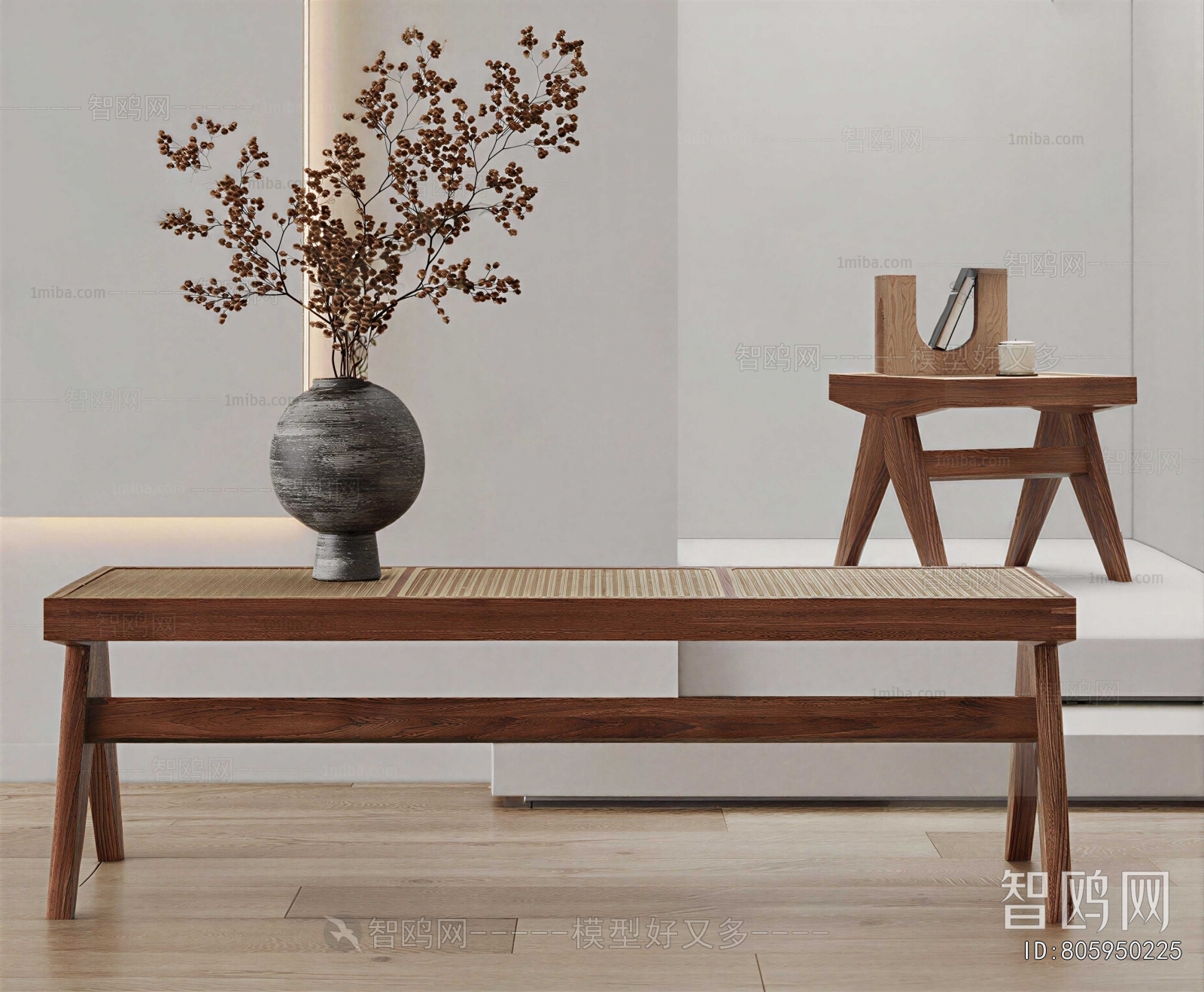 Wabi-sabi Style Bench