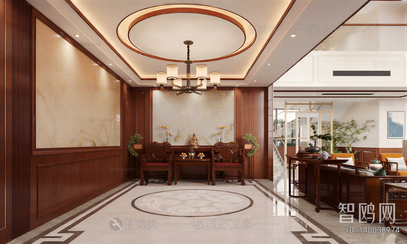 New Chinese Style Hallway