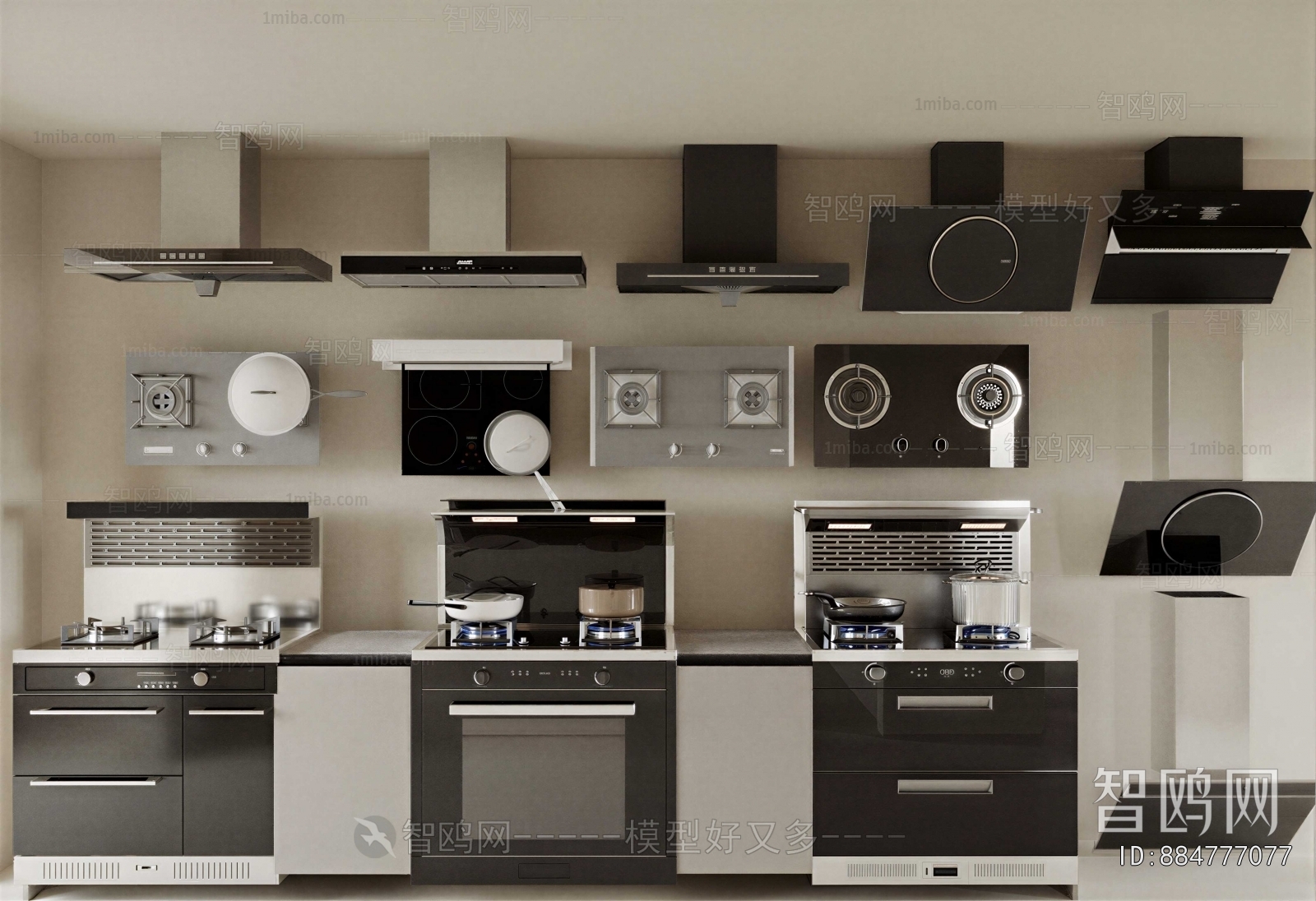 Modern Kitchen Electric Gas Range