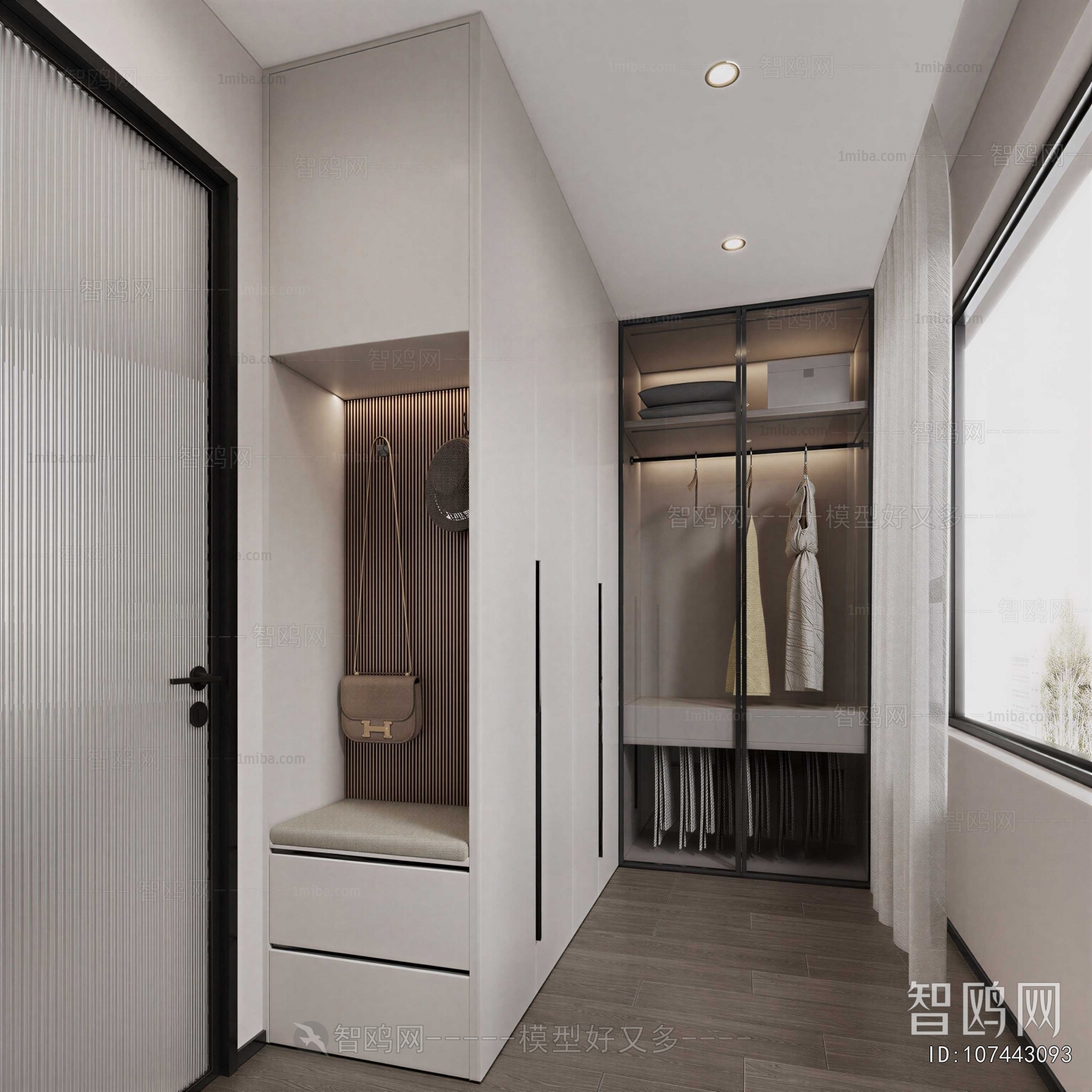 Modern Clothes Storage Area