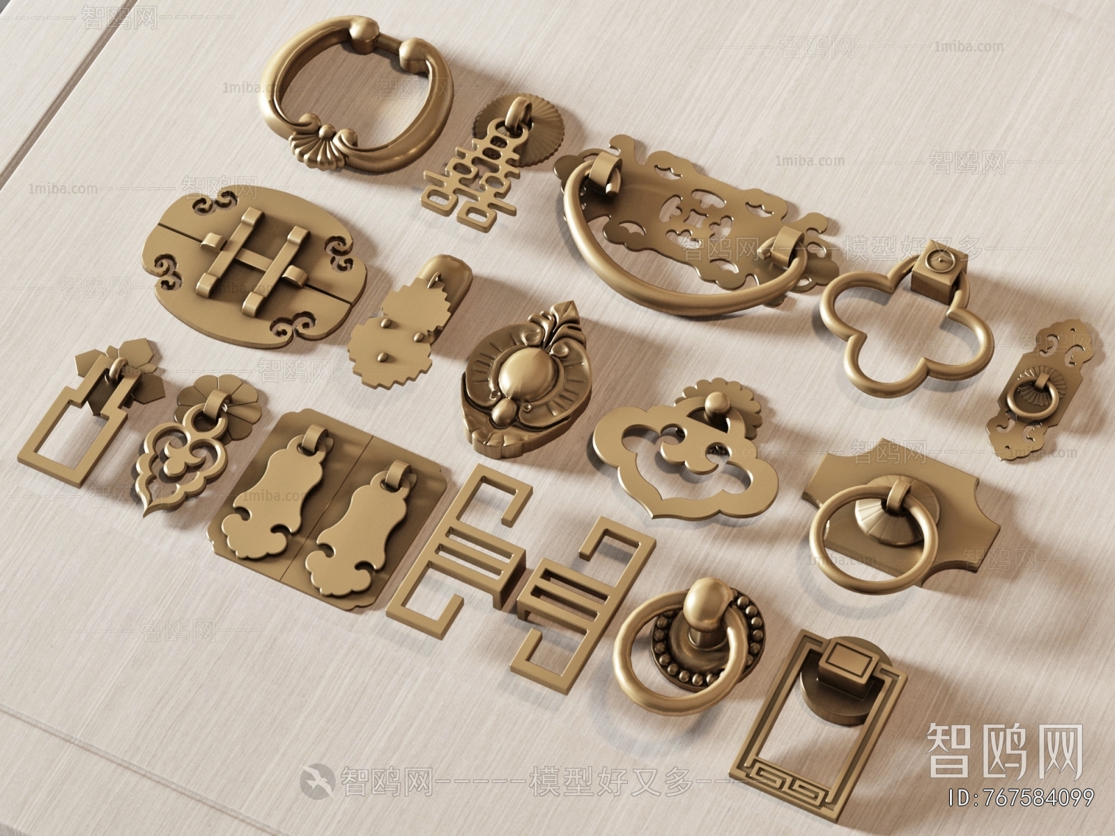 New Chinese Style Door Handle