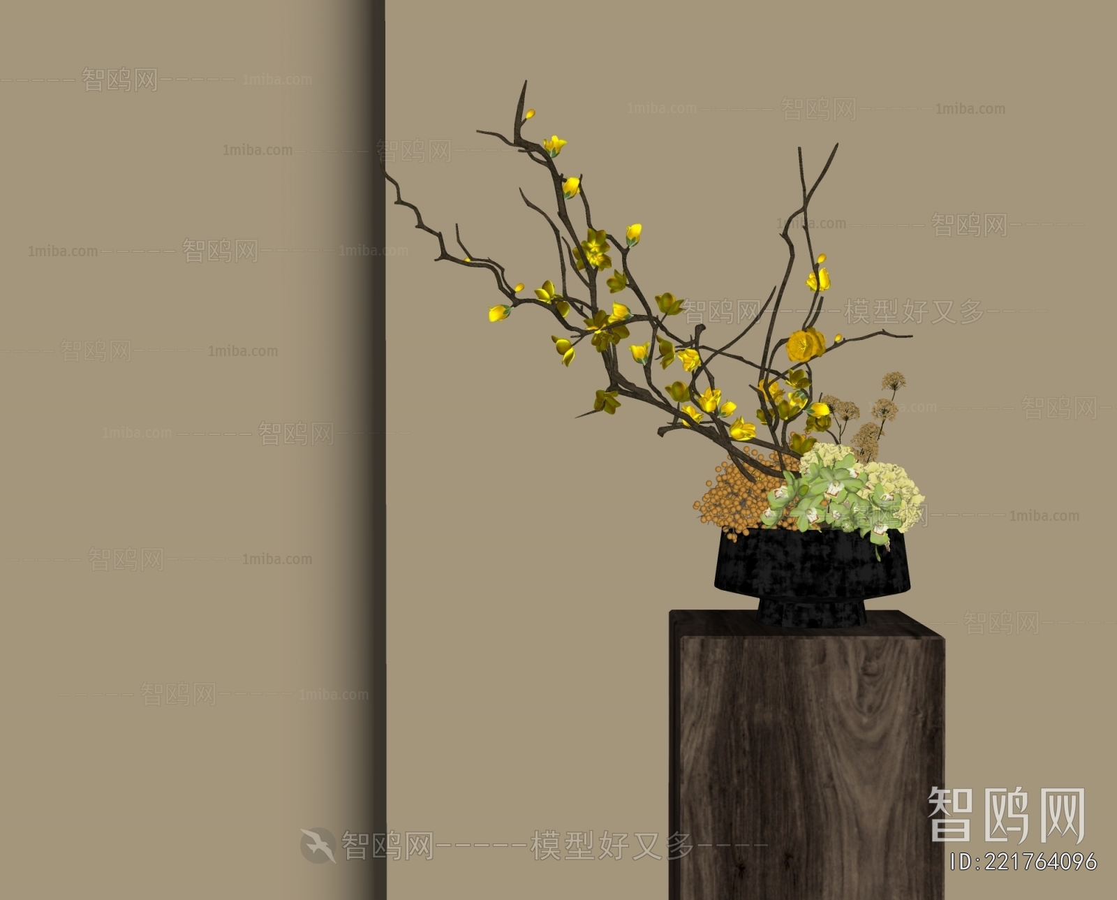 New Chinese Style Flower Arrangement