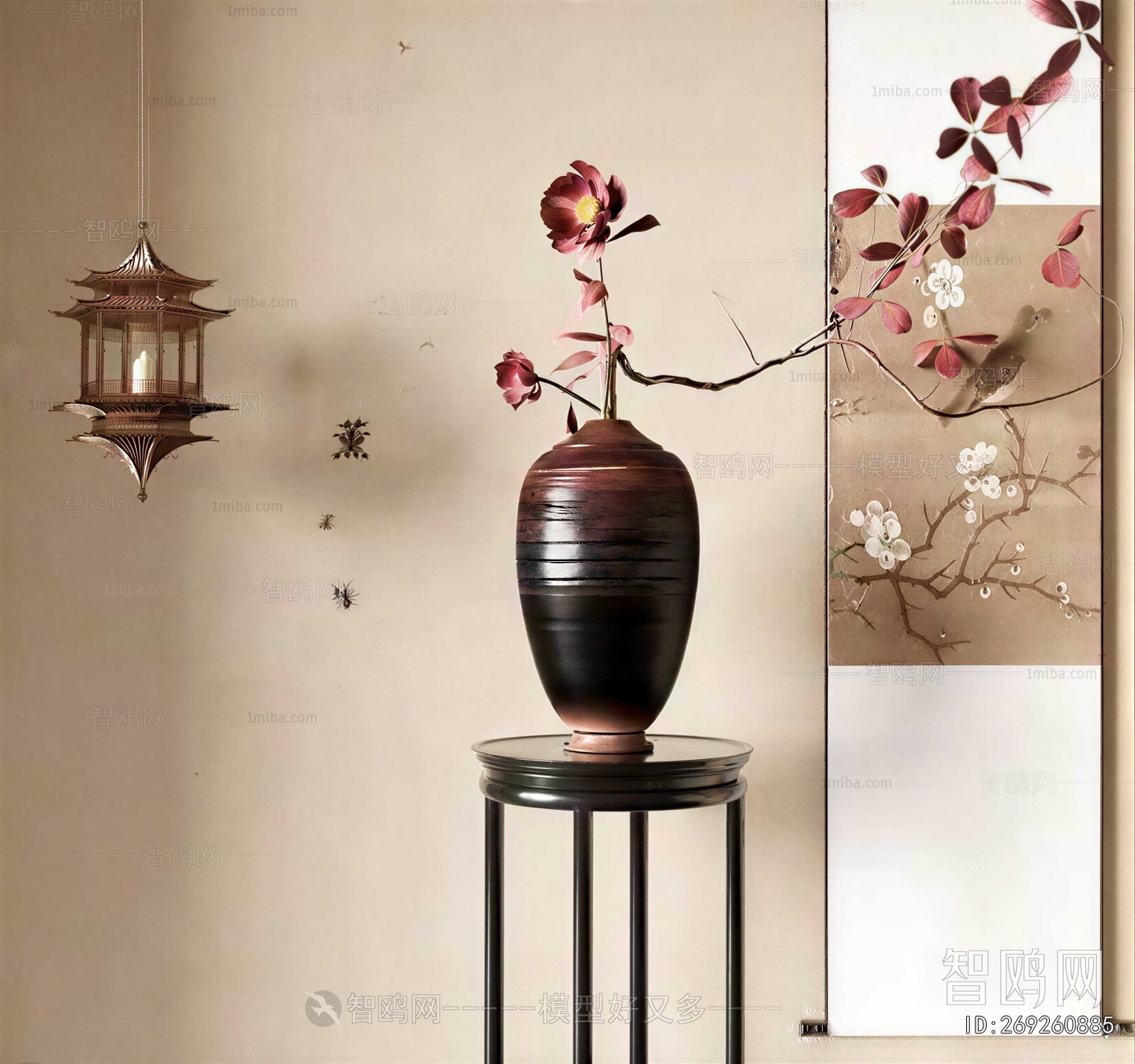 New Chinese Style Flower Arrangement