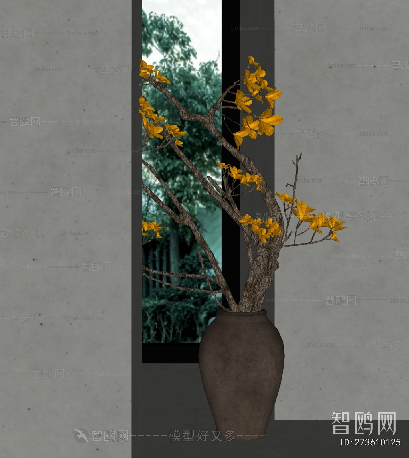 Wabi-sabi Style Dried Branch