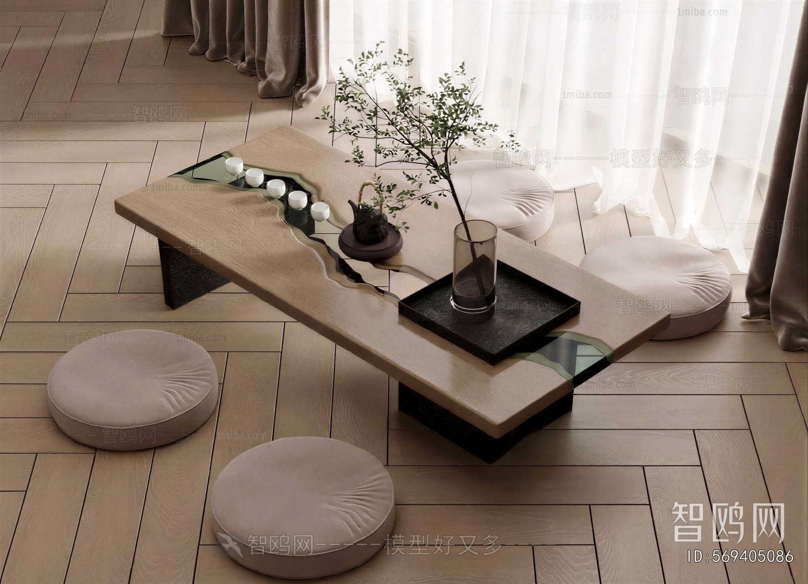 Japanese Style Tea Tables And Chairs