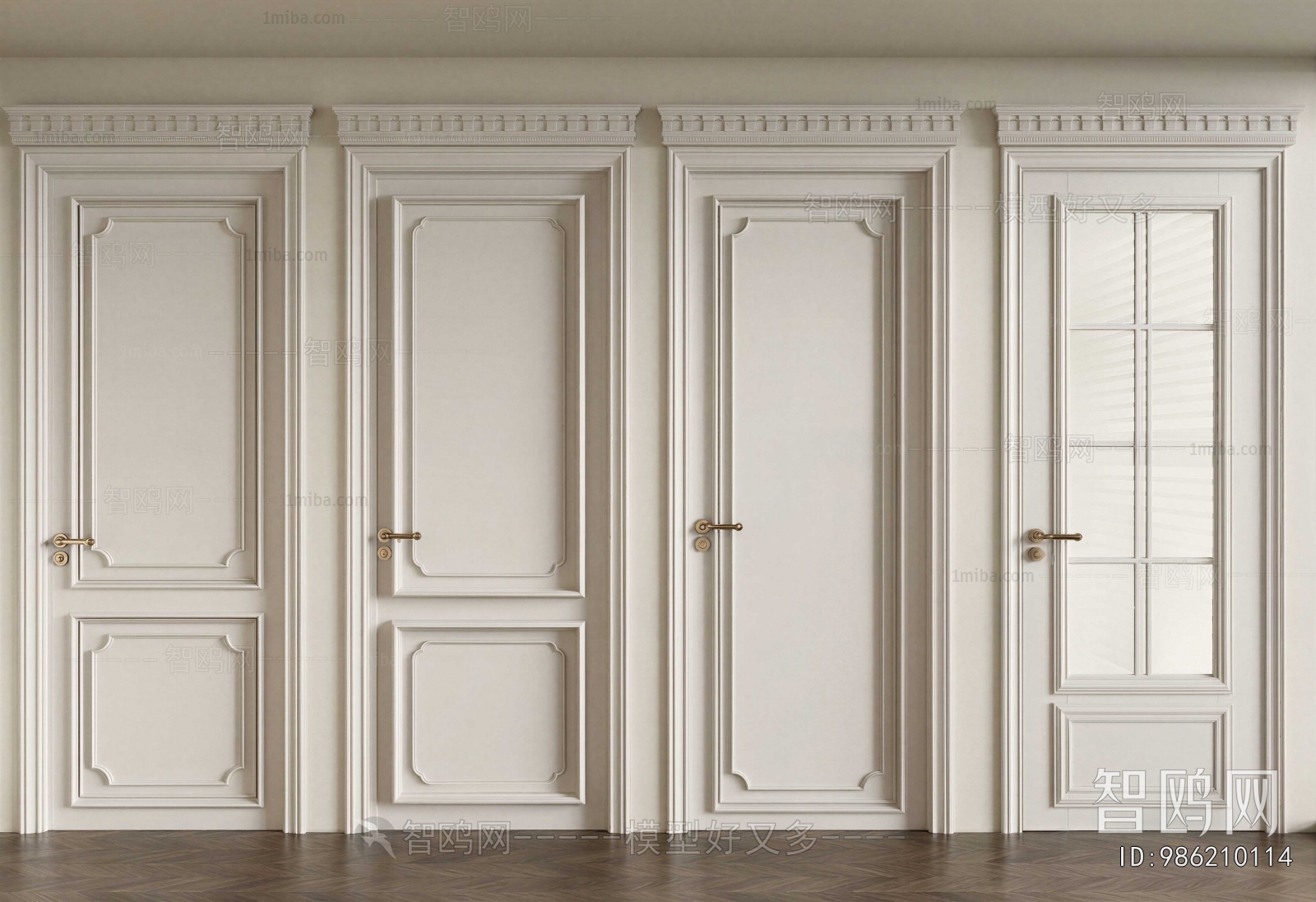 Simple European Style Single Door