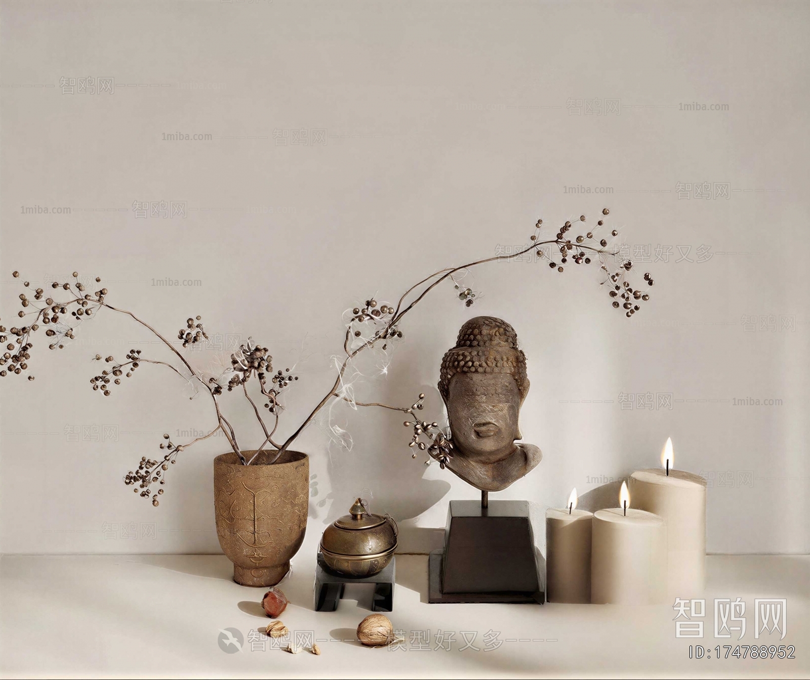 Wabi-sabi Style Dried Branch