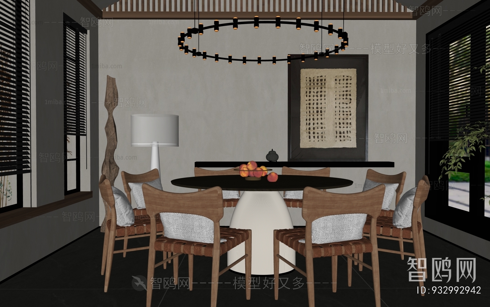 Wabi-sabi Style Dining Room