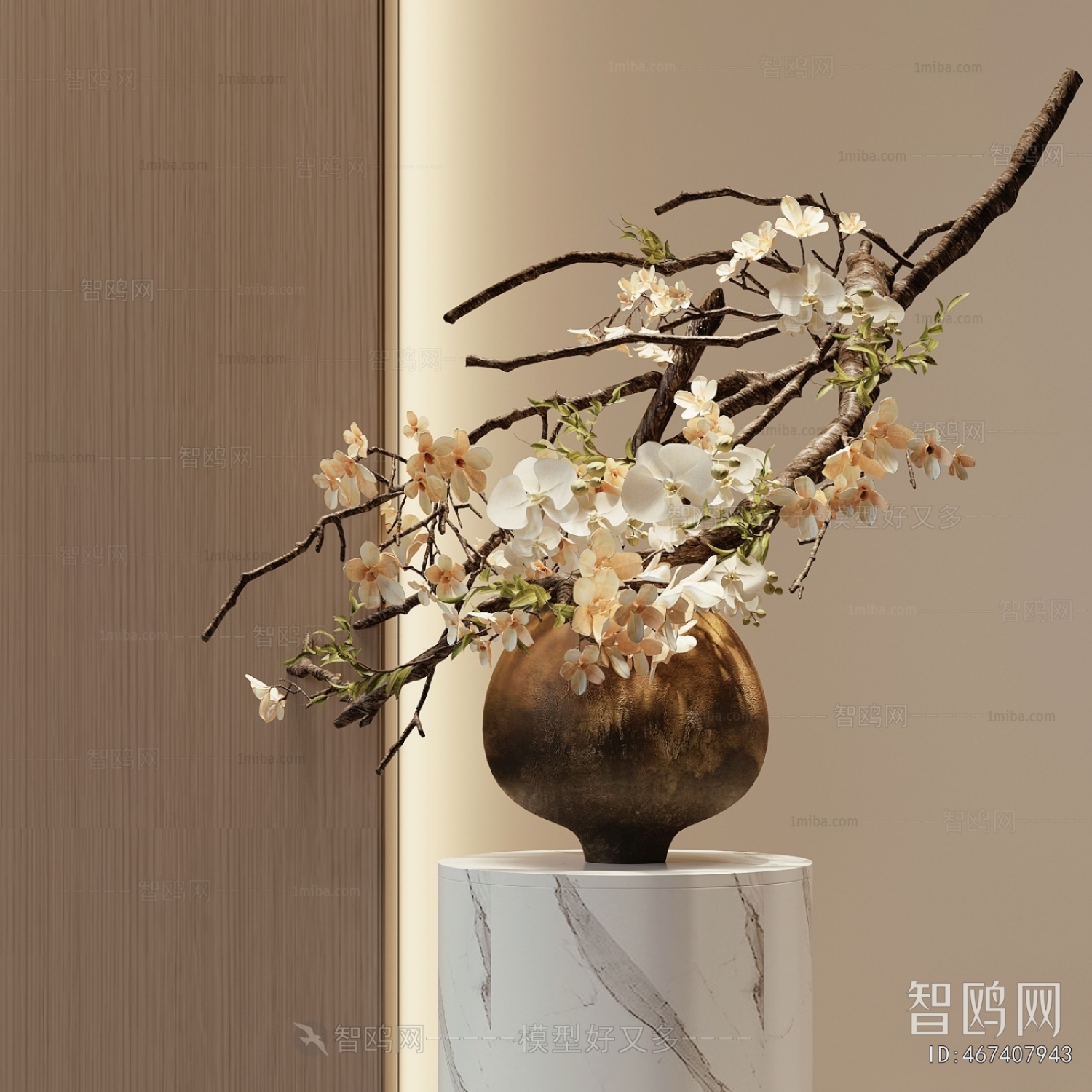 Wabi-sabi Style Flower Arrangement
