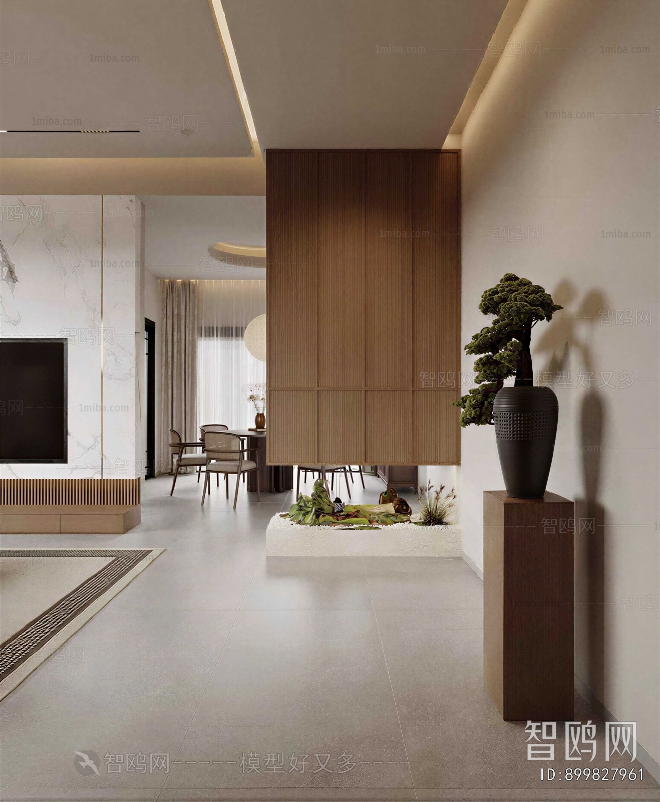 New Chinese Style Hallway