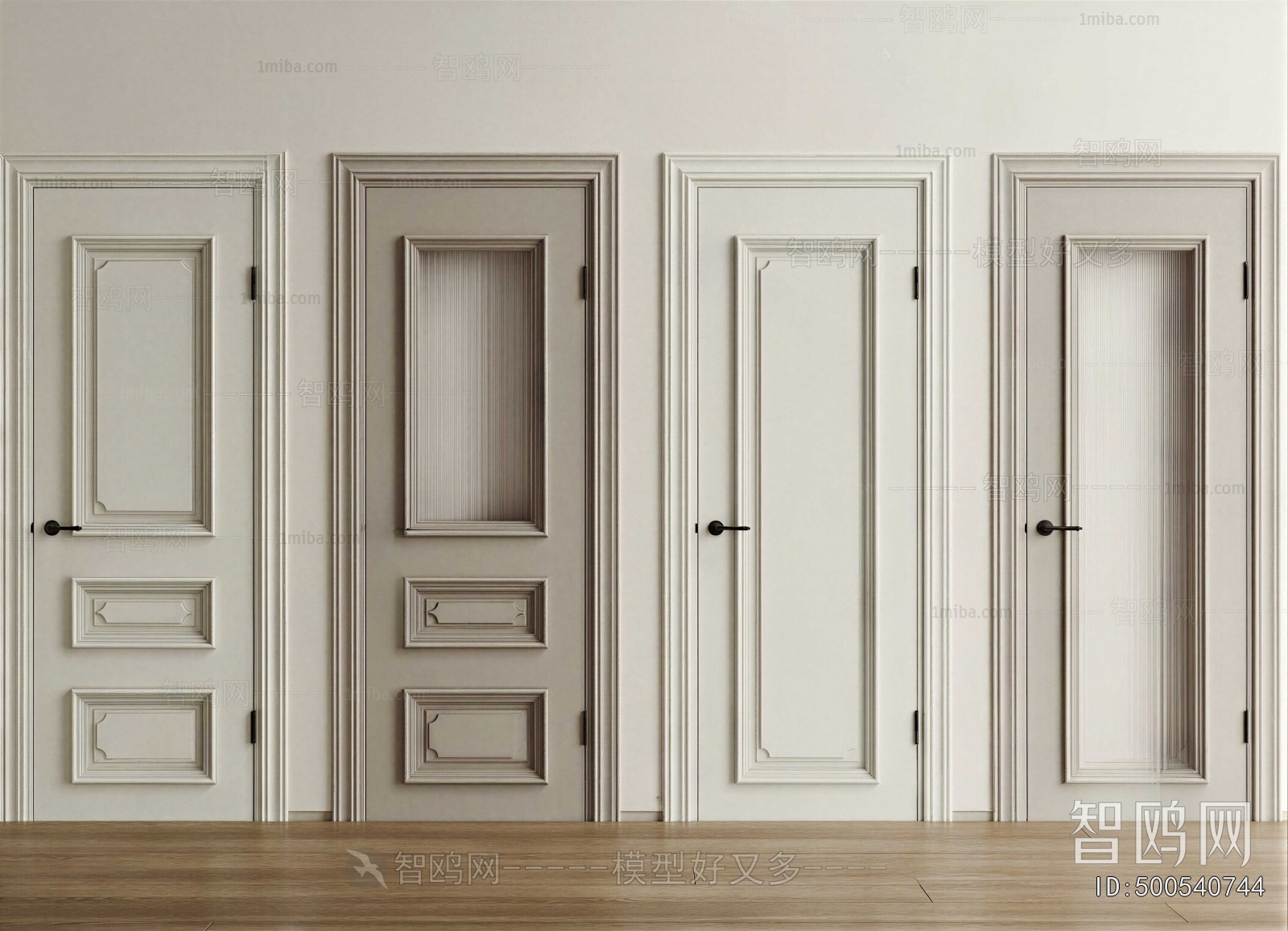 Simple European Style Single Door