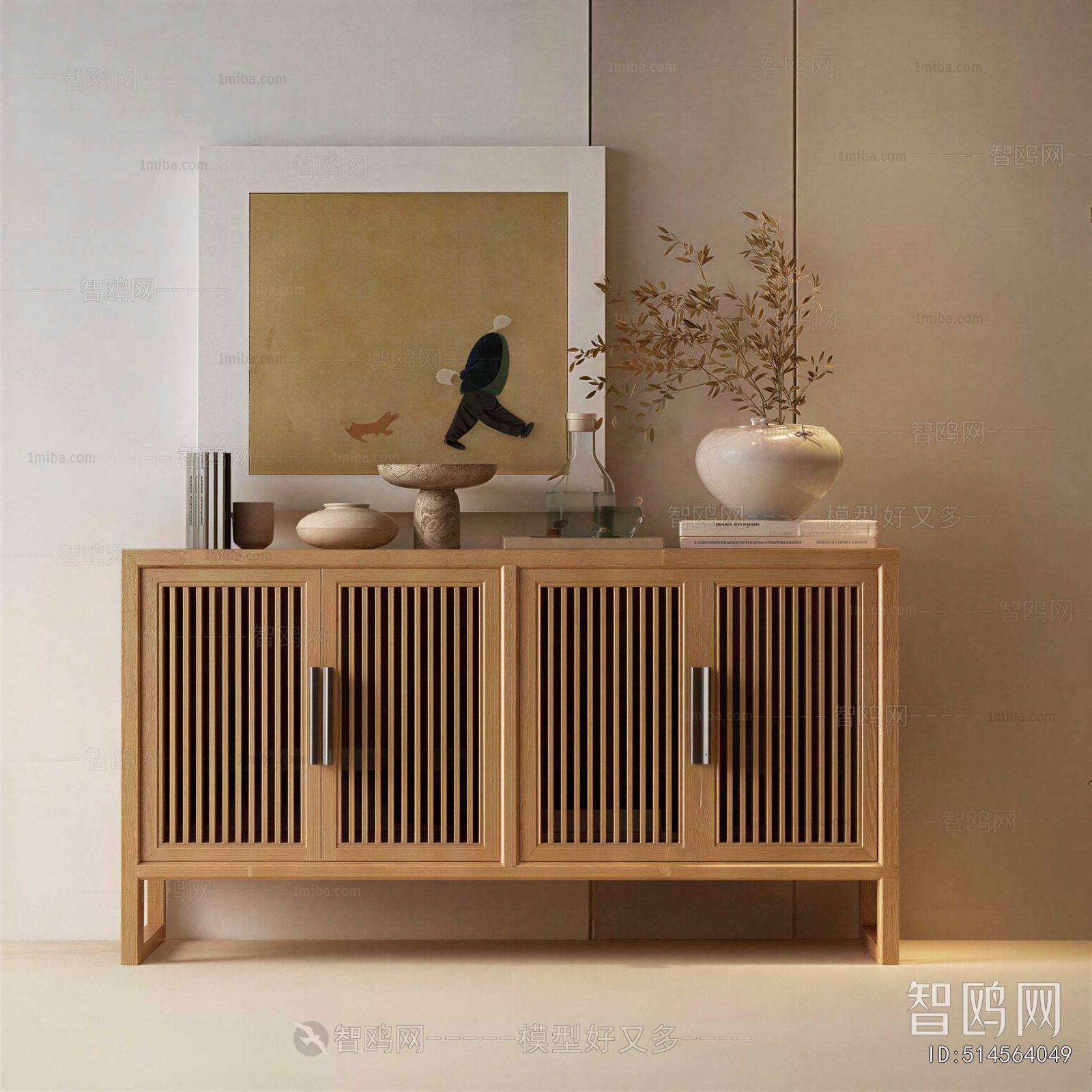 New Chinese Style Side Cabinet