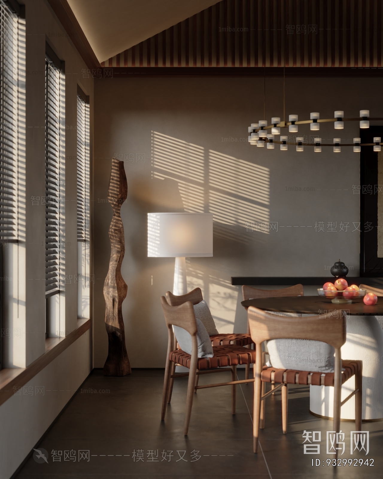 Wabi-sabi Style Dining Room