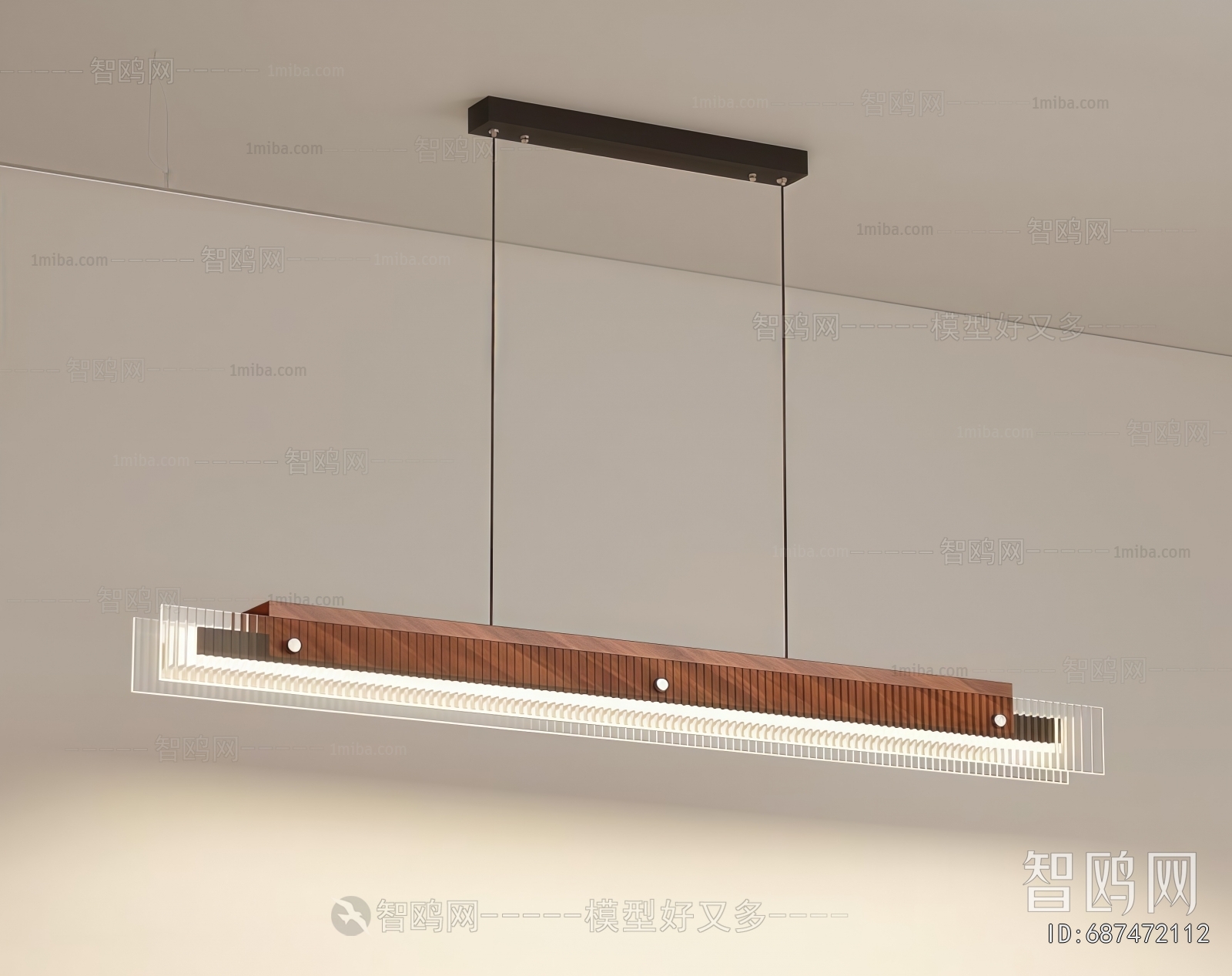 Modern Long Chandelier