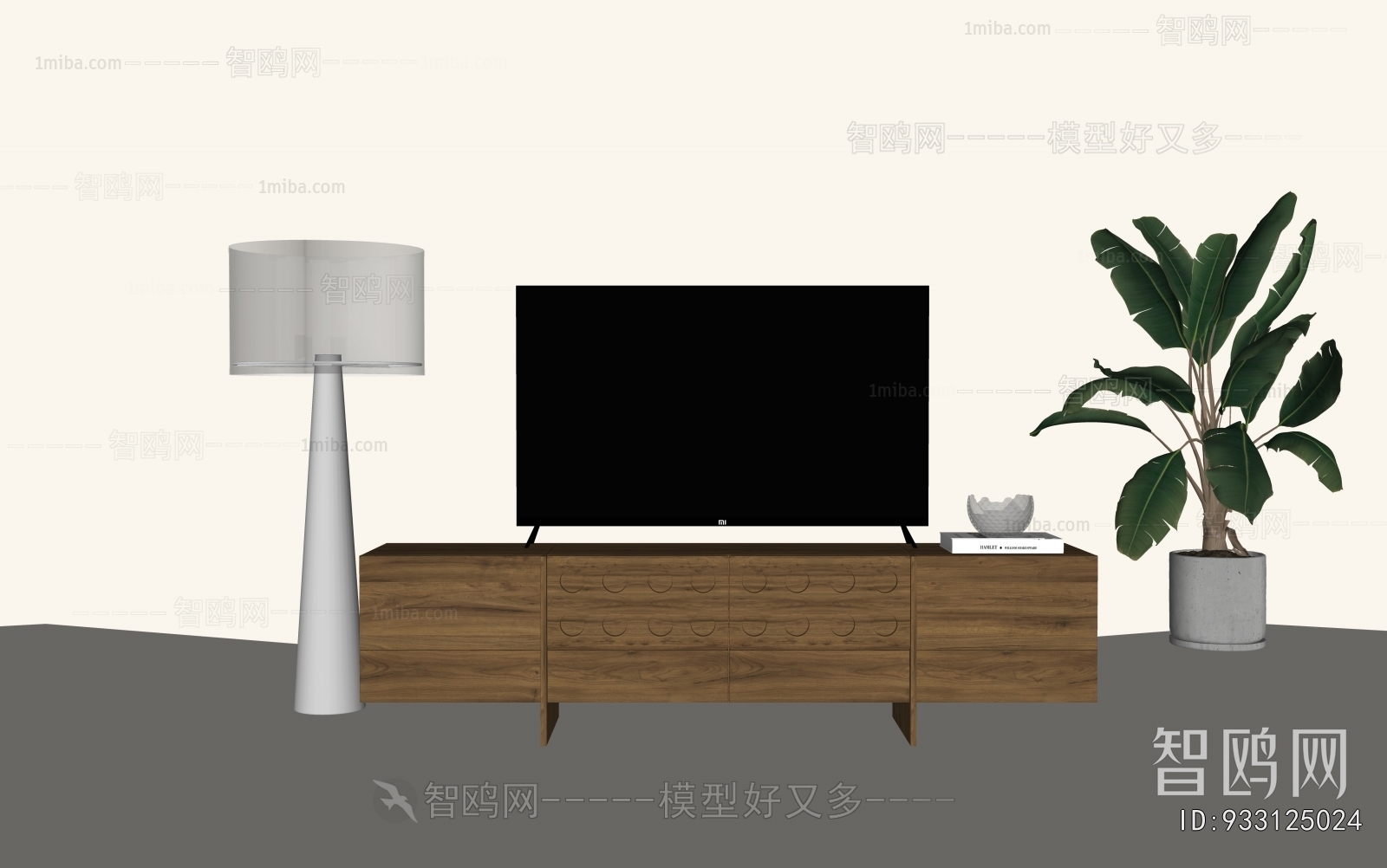 Wabi-sabi Style TV Cabinet