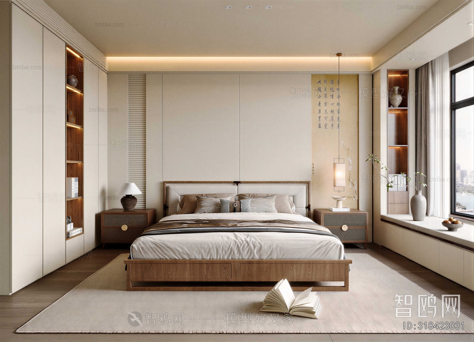 New Chinese Style Bedroom