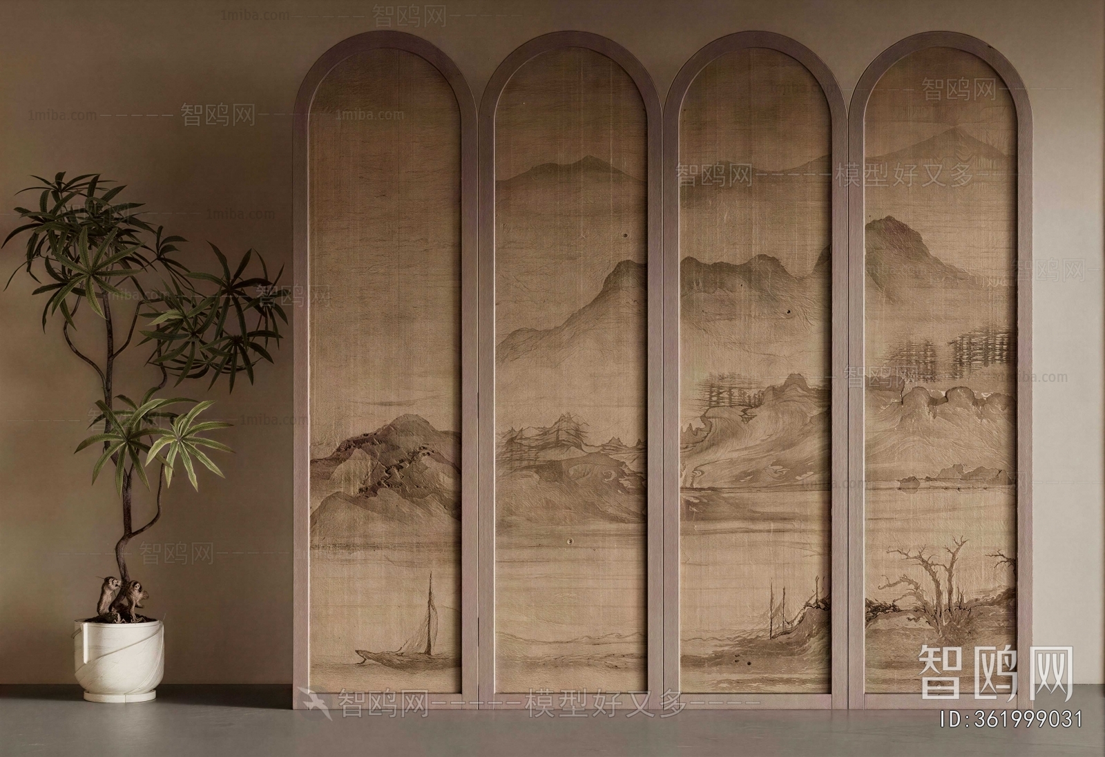 Wabi-sabi Style Partition