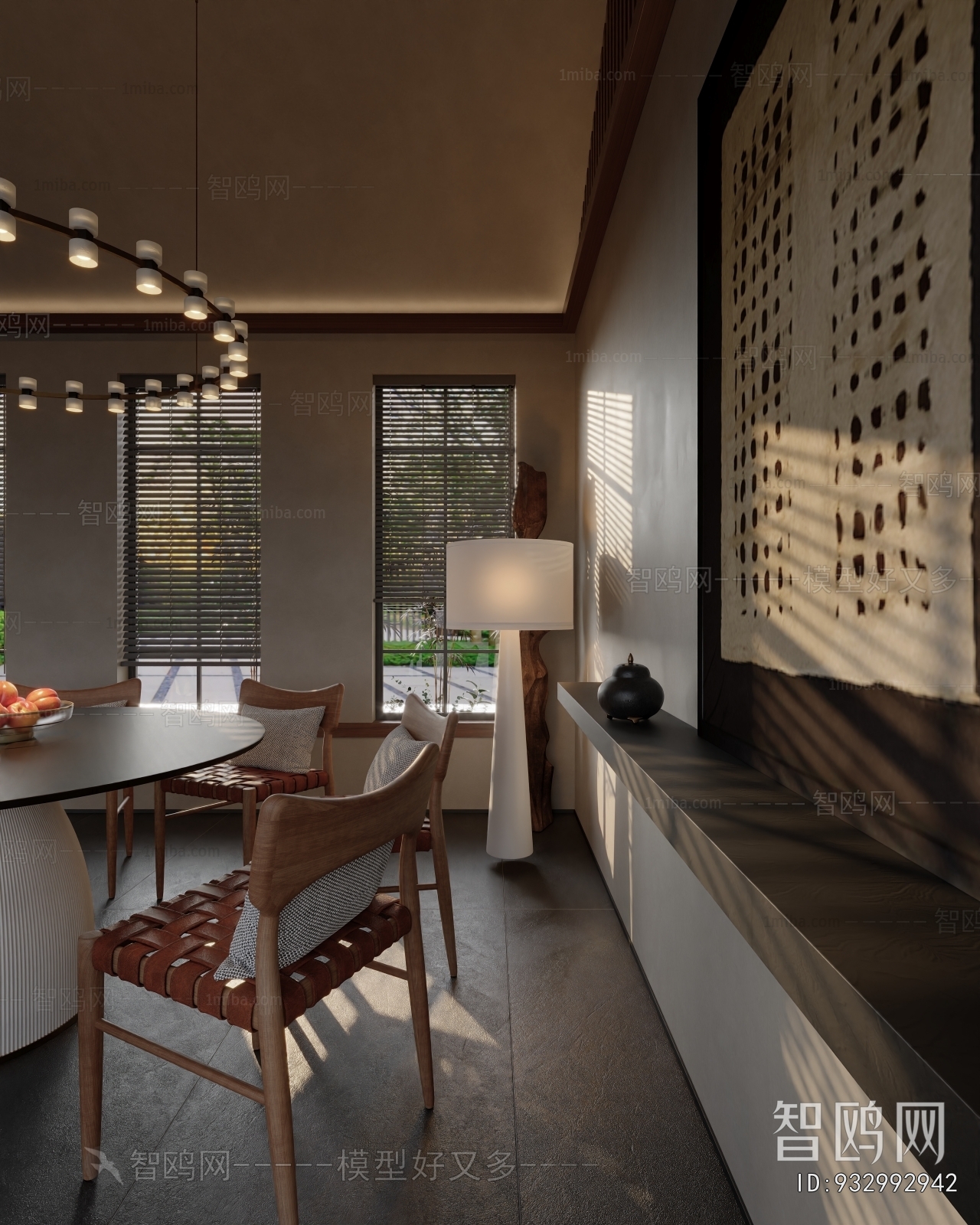 Wabi-sabi Style Dining Room