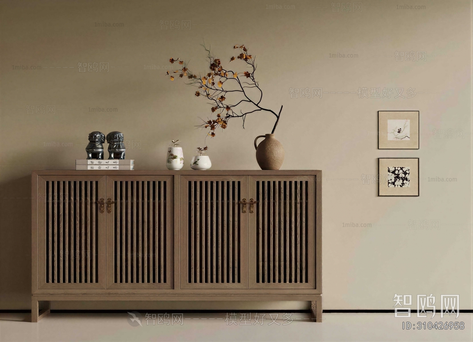 New Chinese Style Entrance Cabinet