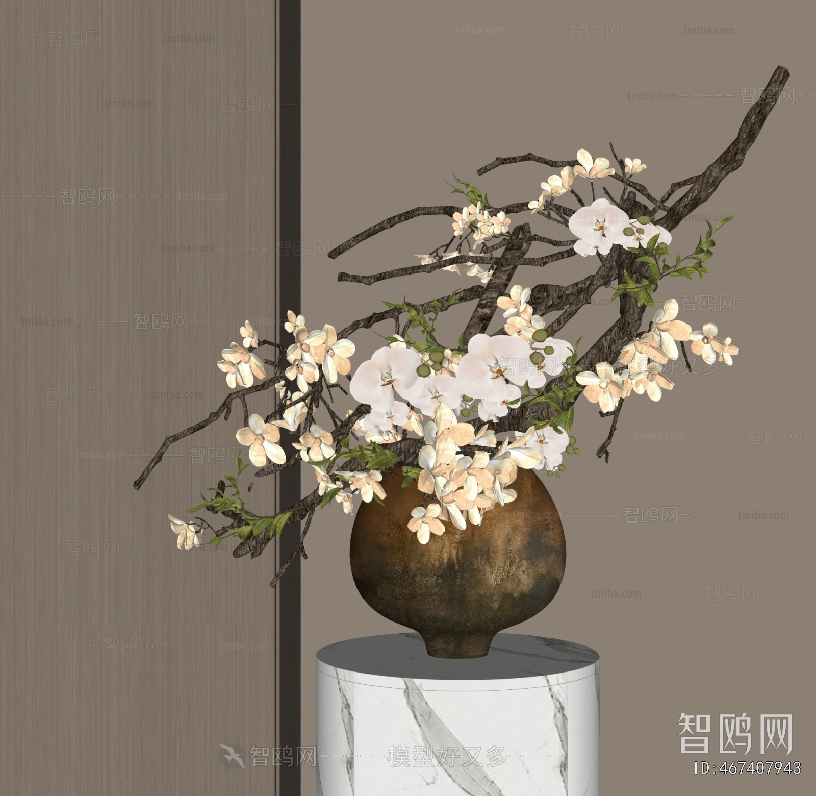 Wabi-sabi Style Flower Arrangement