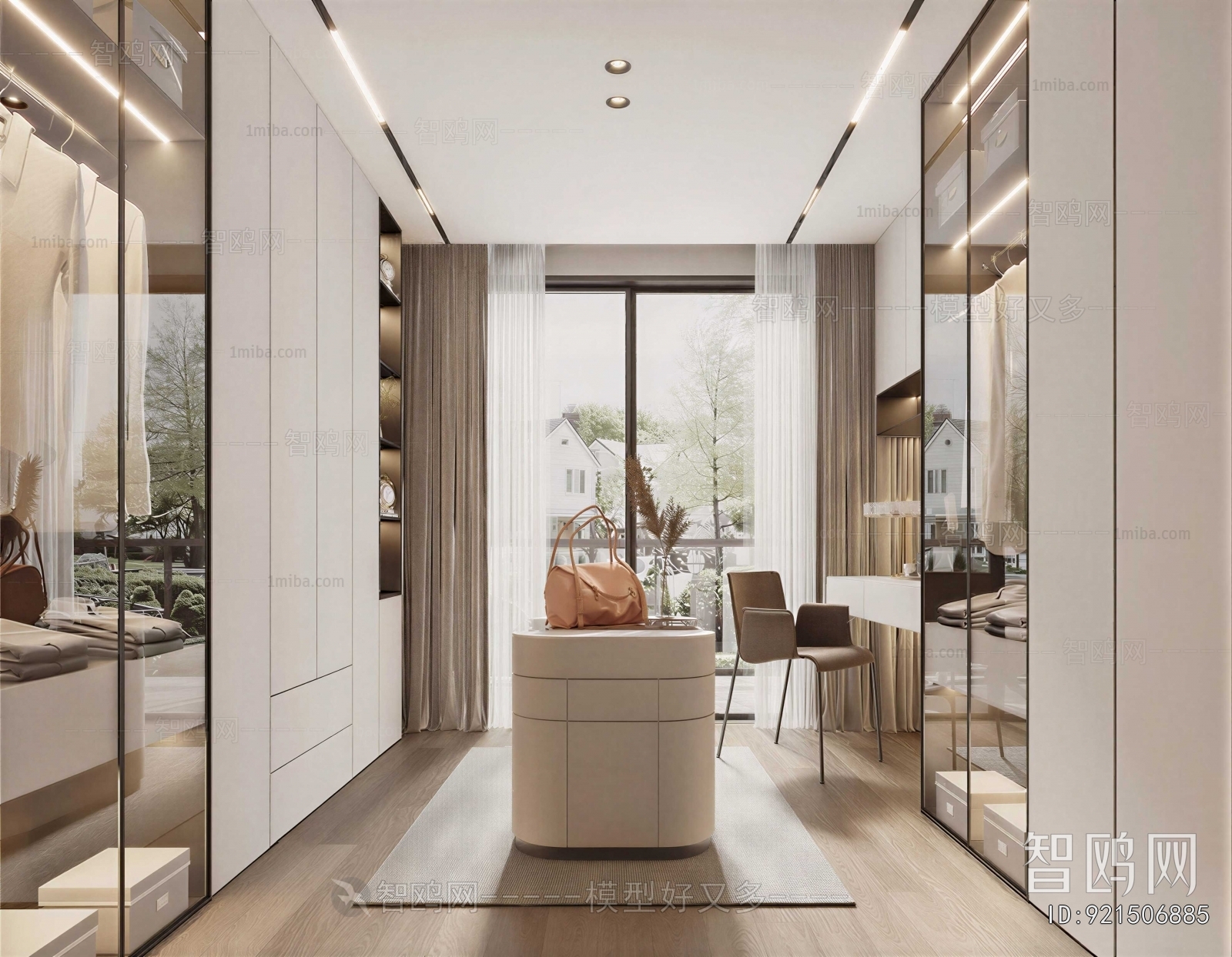 Modern Clothes Storage Area