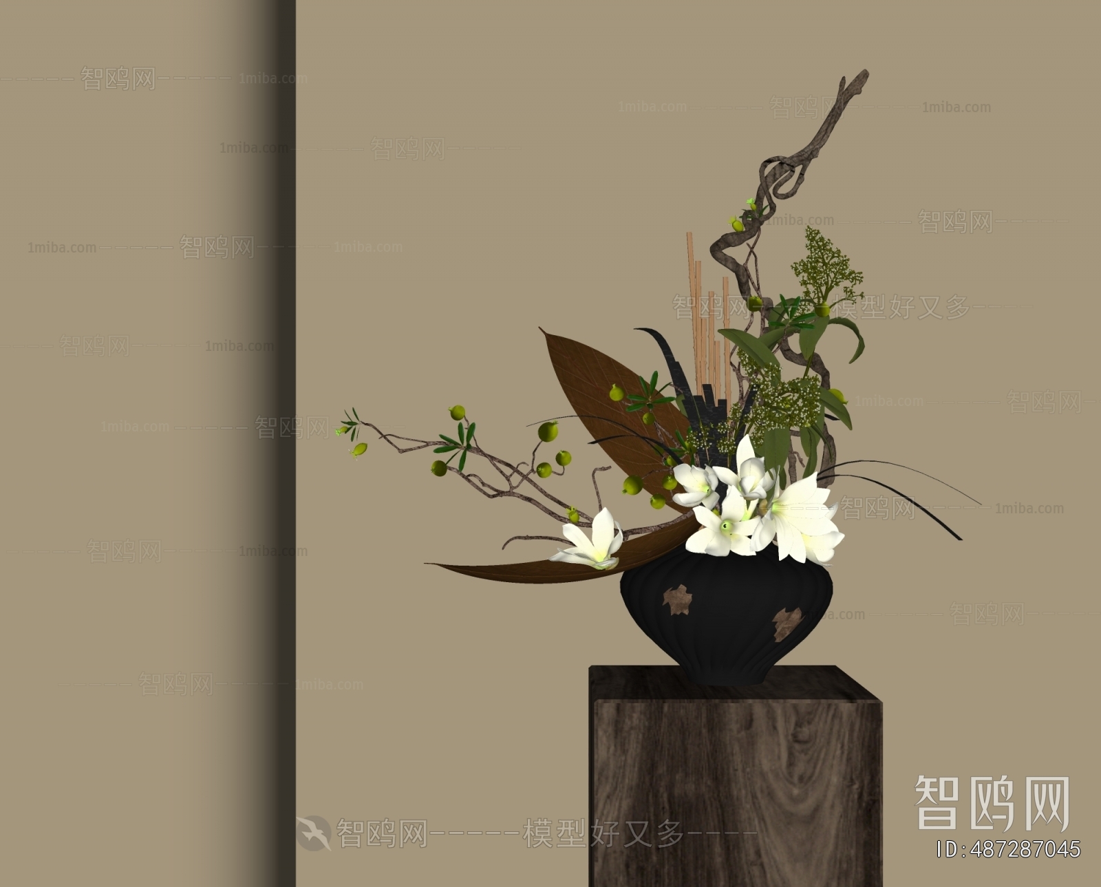 New Chinese Style Flower Arrangement