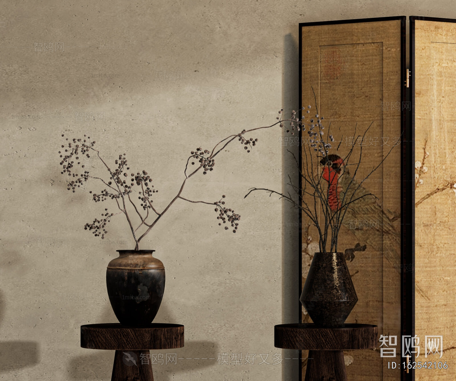 Wabi-sabi Style Dried Branch